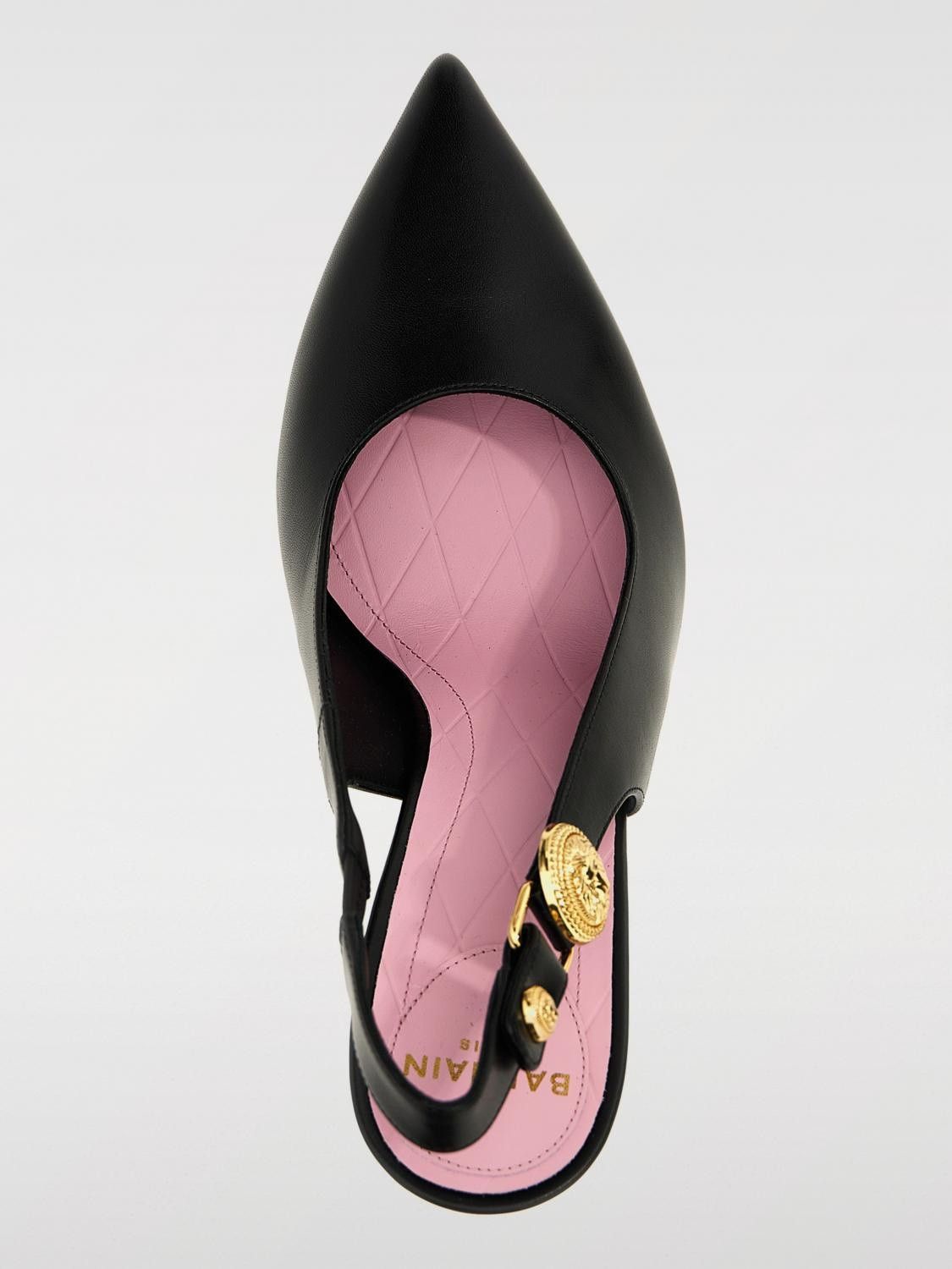 Balmain o1s1wg110925 Eva Slingback Pumps in Black Size US 7 / IT 37 - 3 Thumbnail