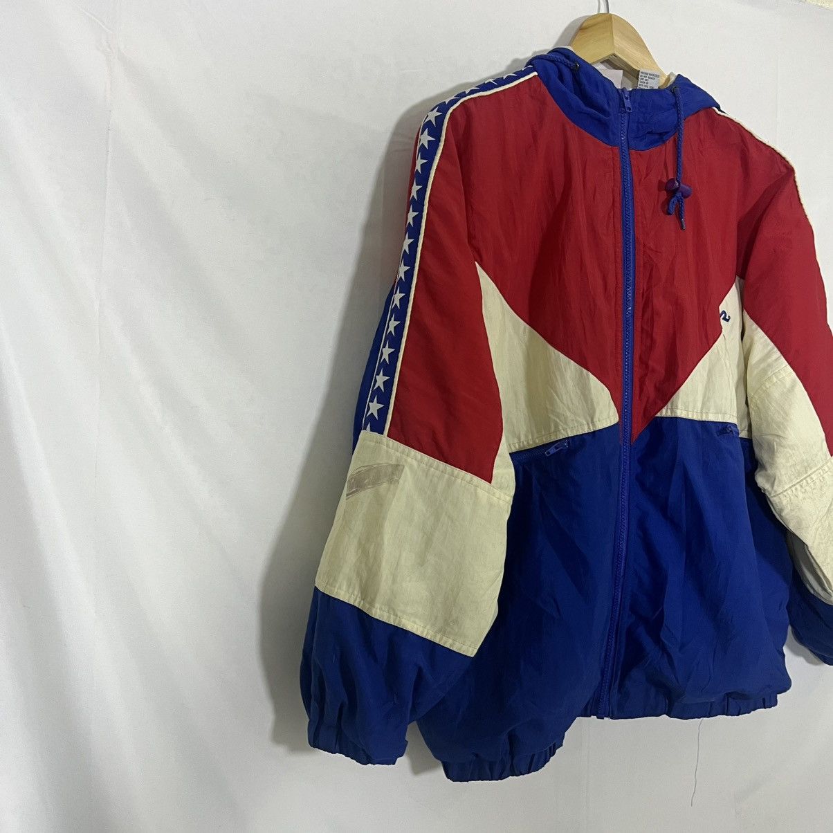 Vintage 70S TYR USA OLYMPIC TEAM WINDBREAKER LINED JACKET Size US L / EU 52-54 / 3 - 2 Thumbnail
