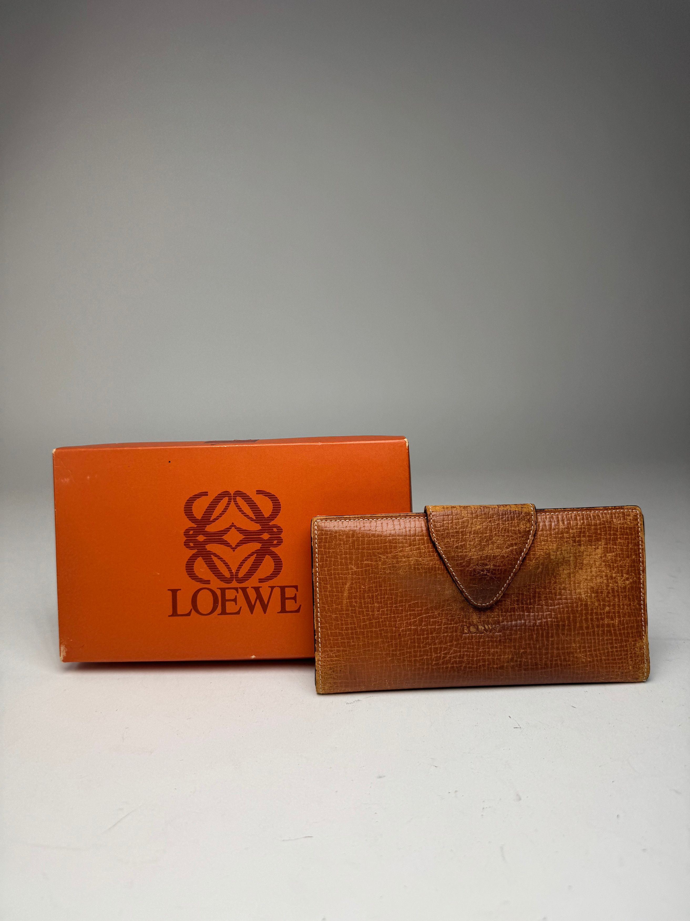 Loewe Vintage Madrid Leather Wallet Brown Size ONE SIZE - 1 Thumbnail