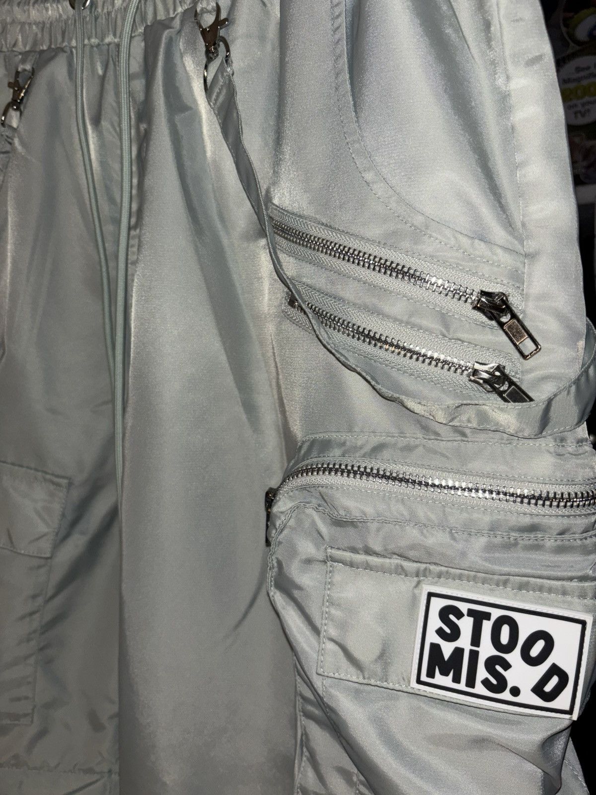 Misunderstood Mxstood Grey Nylon Utility Convertible Cargos Size US 32 / EU 48 - 6 Thumbnail