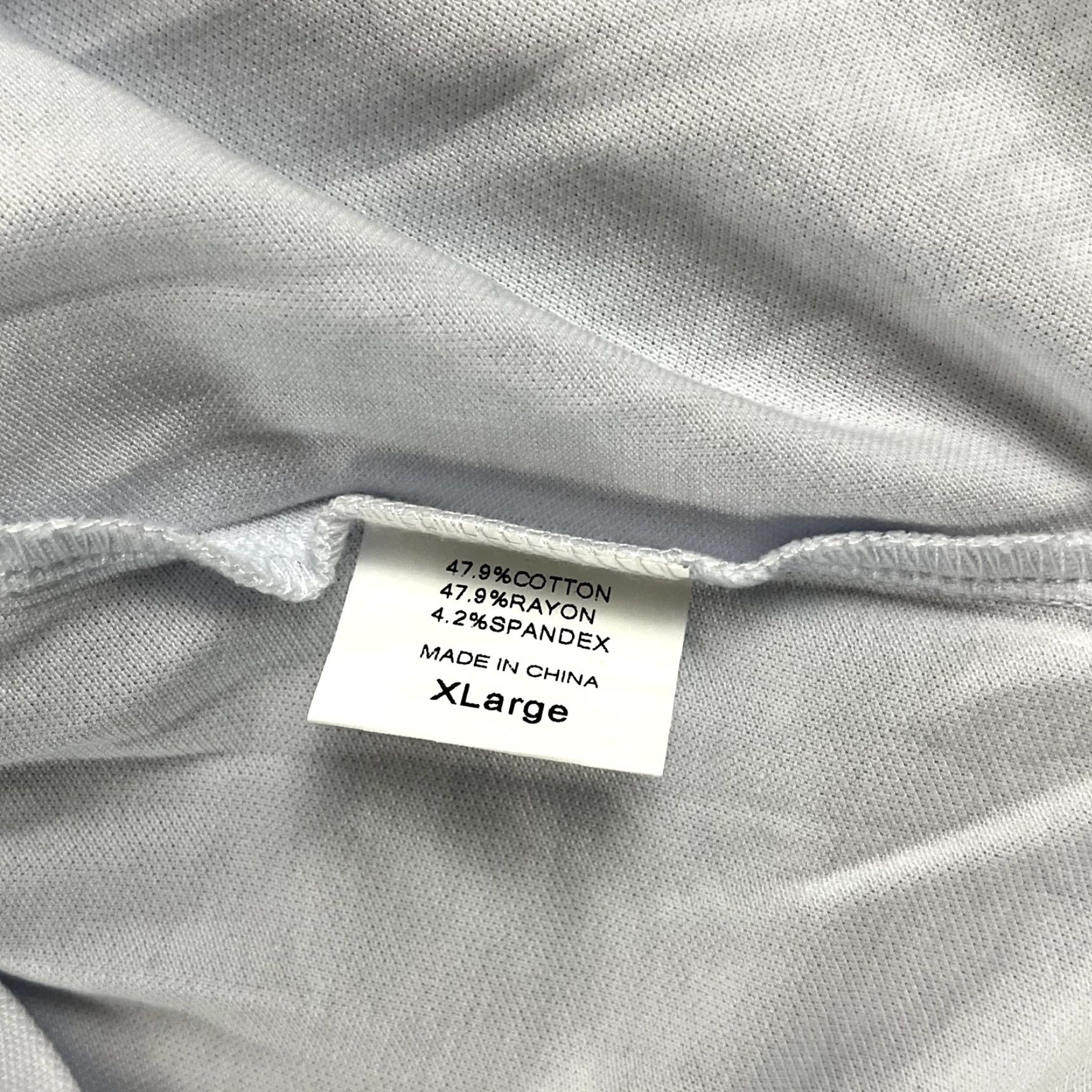 Vintage JEAN-PIERRE KLIFA Shirt Womens XL Grayish White Ruffled Wellington Polo S/S Size XL / US 12-14 / IT 48-50 - 6 Thumbnail