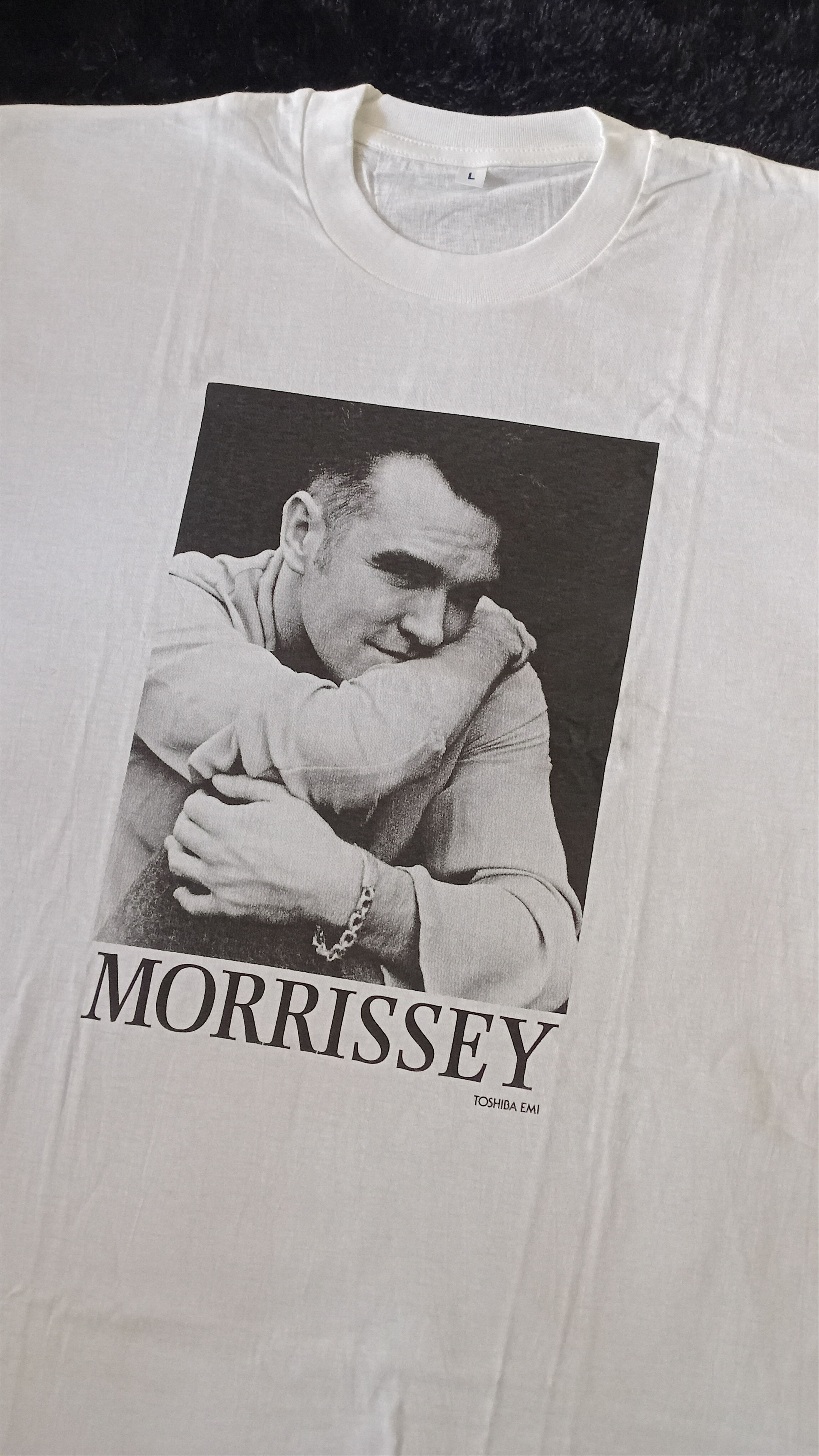 Morrissey VINTAGE MORRISSEY PROMO SHIRT TOSHIBA EMI RARE Size US L / EU 52-54 / 3 - 6 Thumbnail
