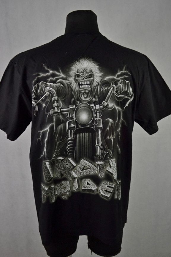 Band Tees × Vintage Vinatge 2005 Iron Maiden NEW Eddie On Motorcycle tee L Size US L / EU 52-54 / 3 - 2 Thumbnail