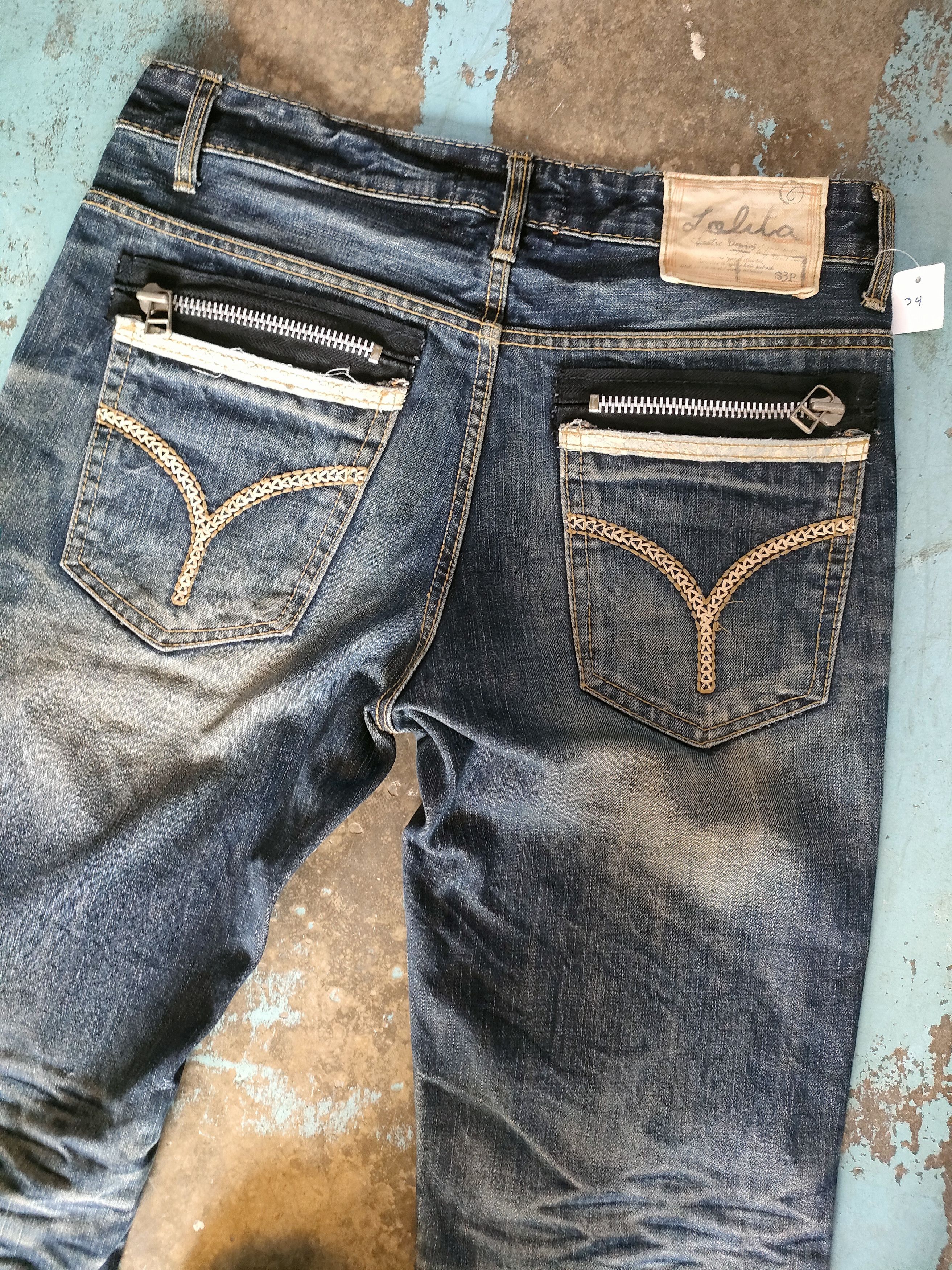 If Six Was Nine × Japanese Brand Lolita Flare Jeans Size US 33 - 3 Thumbnail