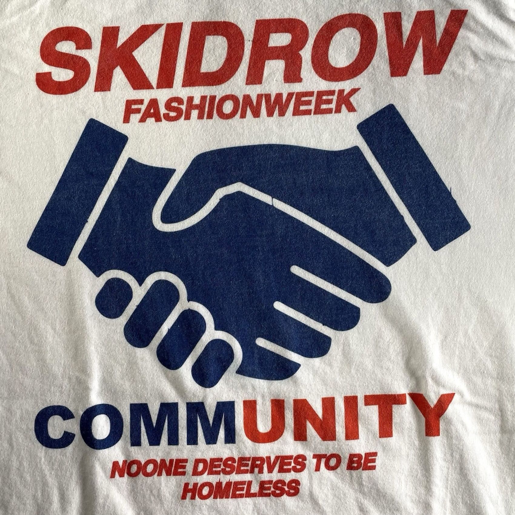 Vintage Skid Row Fashion Week Shirt Mens L White Graphic Print 90s Crew Neck T-Shirt Streetwear Los Angeles Size US L / EU 52-54 / 3 - 2 Thumbnail