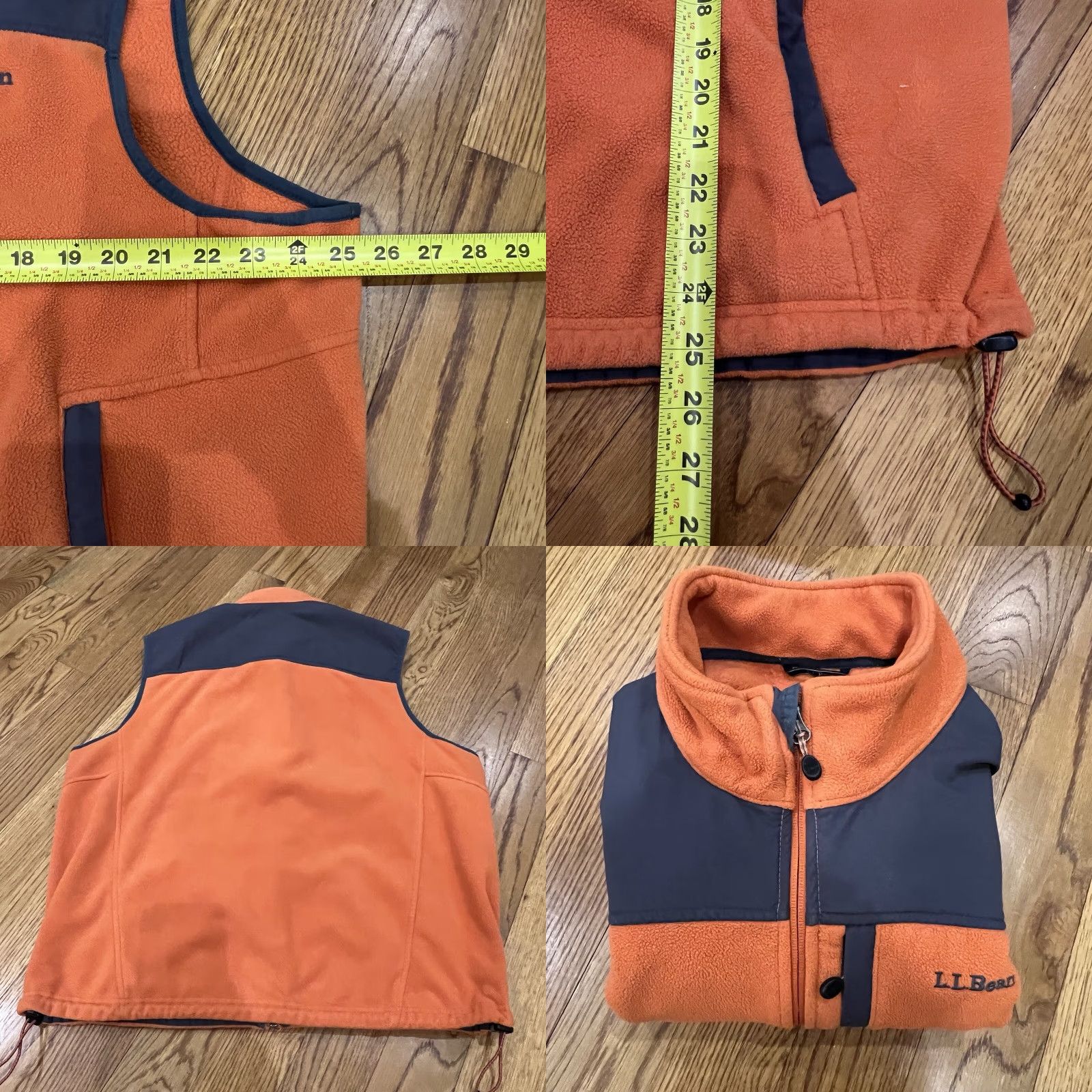 Vintage L.L. Bean Polartec Wind Pro Fleece Jacket Full Zip Orange Size XL Size XL / US 12-14 / IT 48-50 - 8 Thumbnail