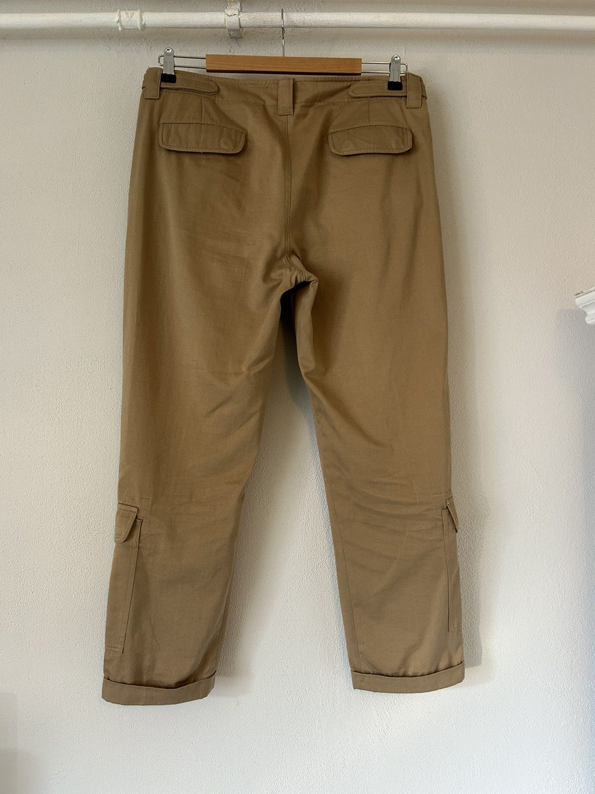 Brunello Cucinelli Brunello Cucinelli Tan Cotton Cargo Pants Size US 34 / EU 50 - 3 Thumbnail