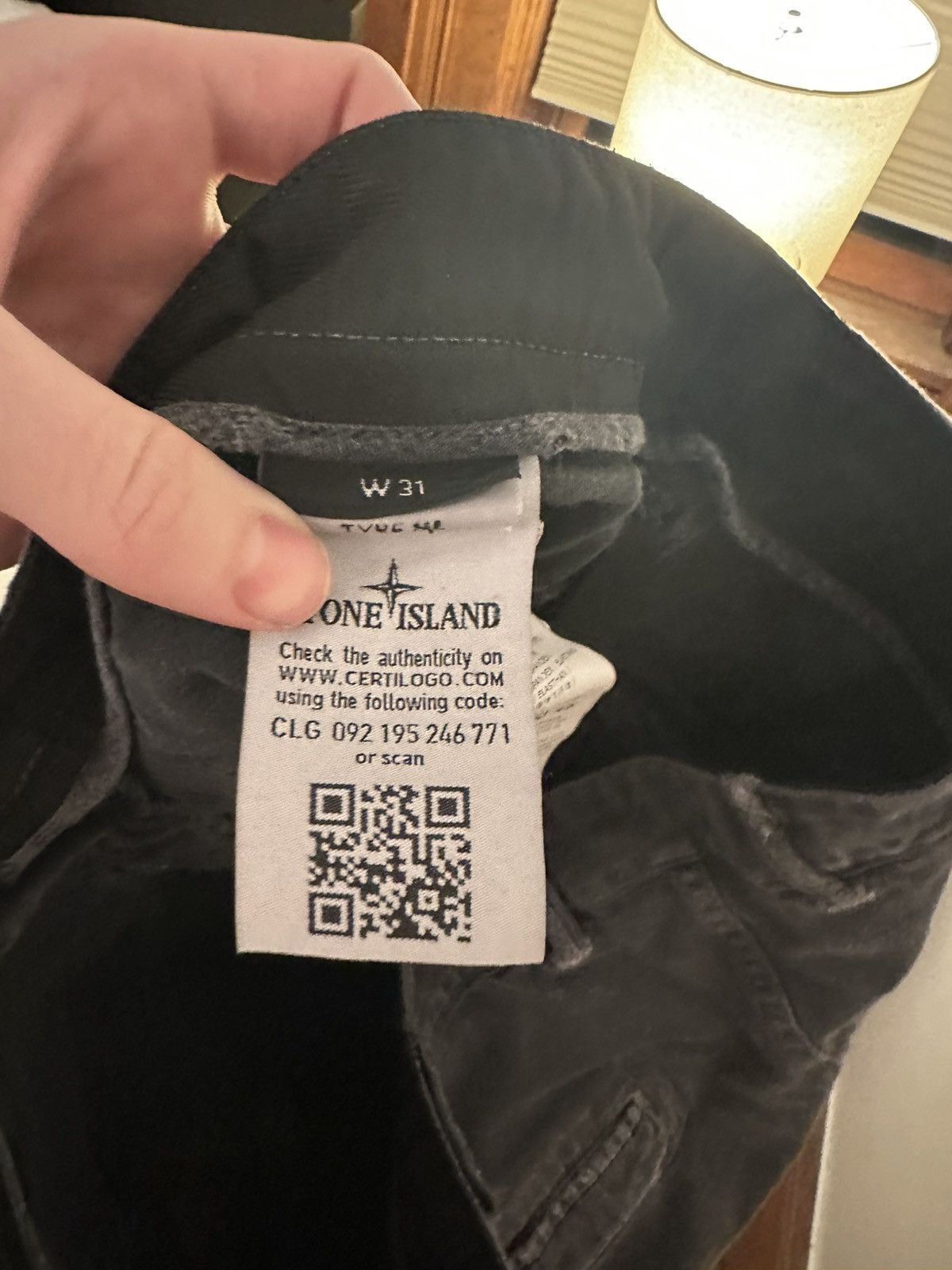 Stone Island Stone island black faded cargos Size US 31 - 5 Thumbnail