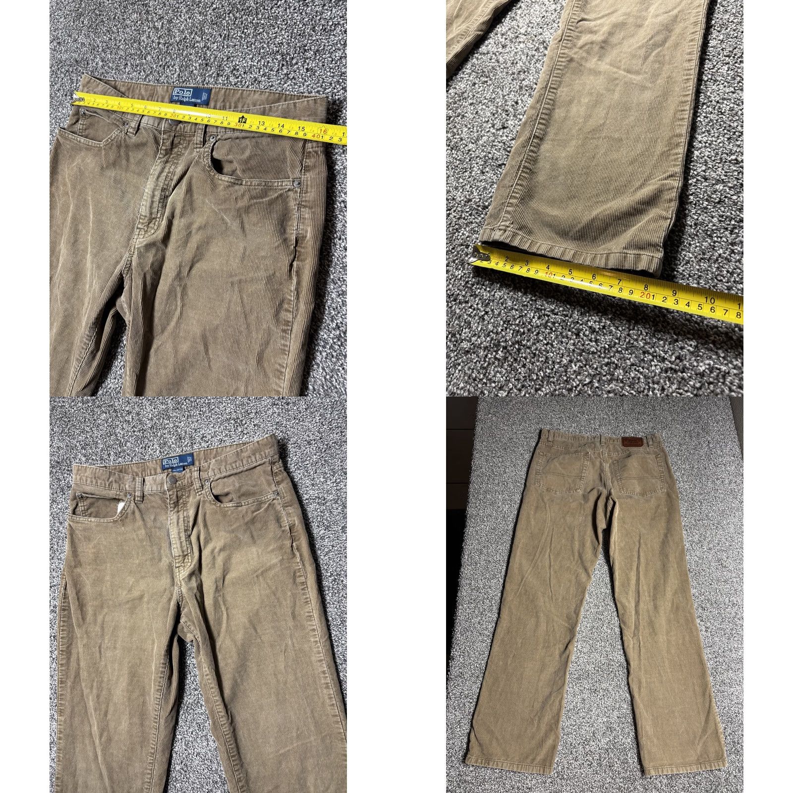 Polo Ralph Lauren VINTAGE Polo Ralph Lauren Corduroy Pants Mens 32x30 Light Brown Straight Leg Cotton Vtg Size US XS / EU 42 / 0 - 8 Thumbnail