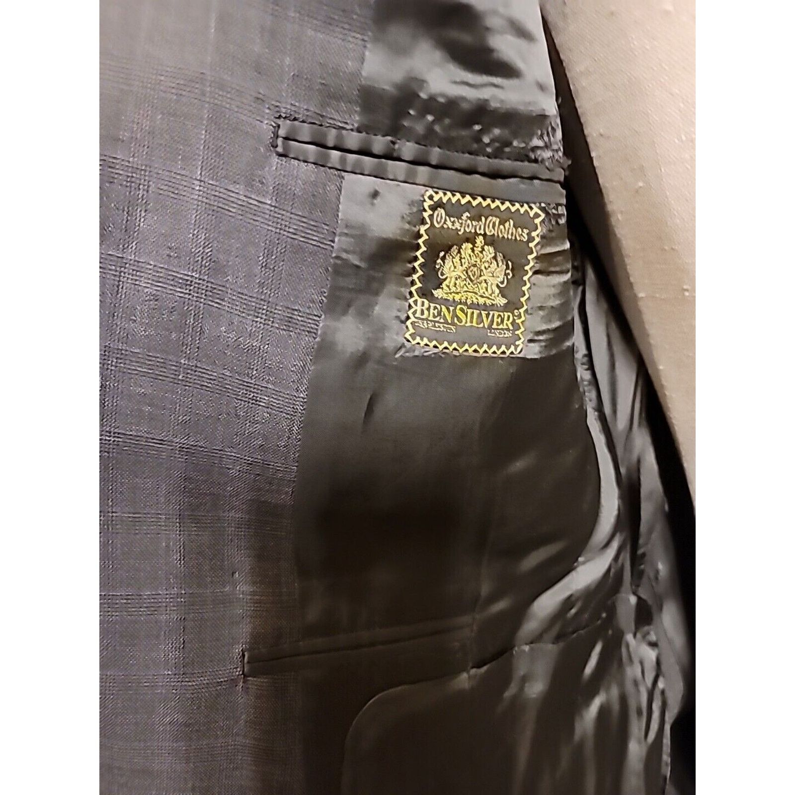 Oxxford Clothes Mens Size 40R Super 130 Wool Oxxford Navy Blue Blazer Size 40R - 4 Thumbnail