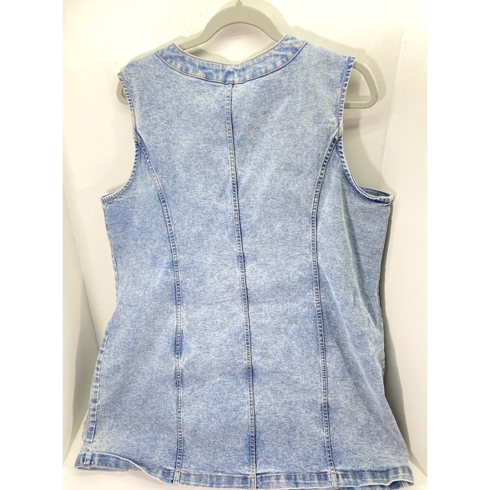 Frye Frye Denim Dress Women 2XL Blue Button Belt Light Wash Cotton Stretch NWT Dress A-Line Knee Length Womens 2XL Blue Button Belt Stretch NWT Size XXL / US 16-18 / IT 52-54 - 7 Thumbnail