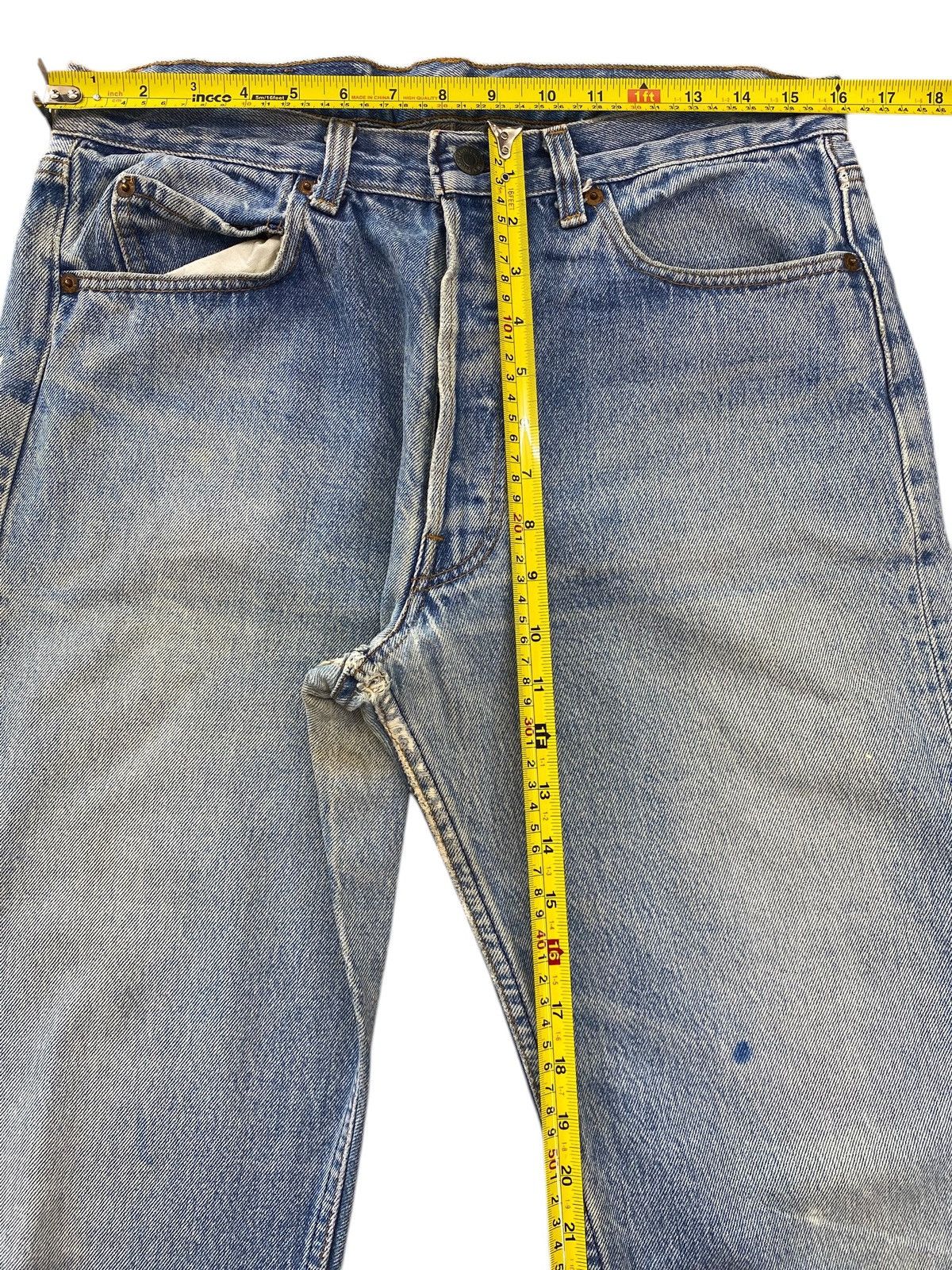 Levi's Levi’s Faded Wash Style Paint Splash Leg Jeans Size US 32 / EU 48 - 6 Thumbnail