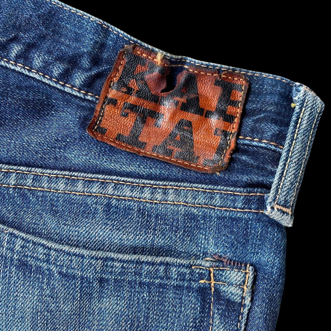 Kapital VINTAGE KAPITAL BY KIRO HIRATA FADED BLUE LOWRISE SLIMFIT Size US 27 - 8 Thumbnail