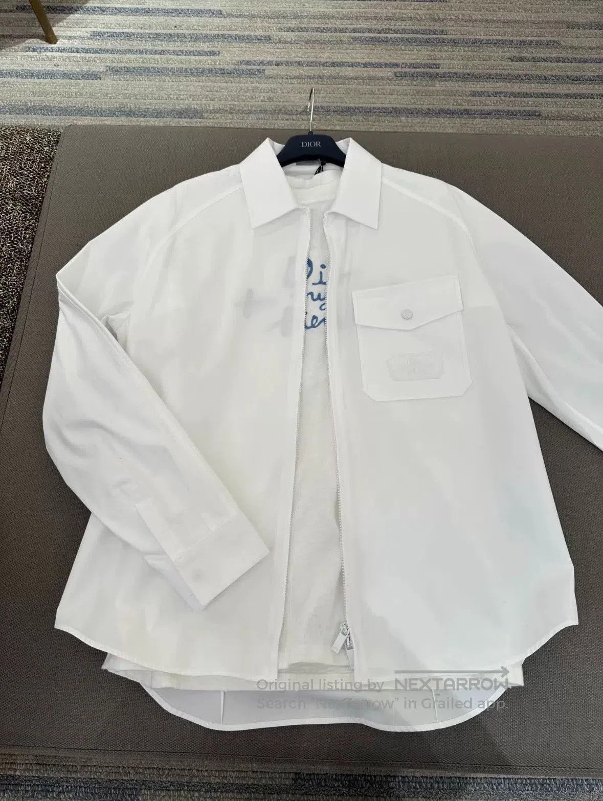 Dior Dior 2025 White Embroidered Cotton Jacket. Size US M / EU 48-50 / 2 - 7 Thumbnail