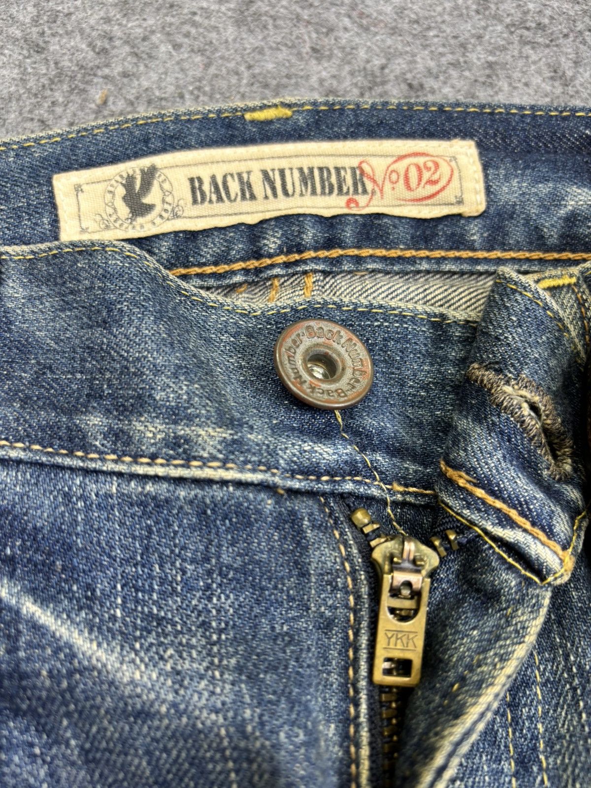 Japanese Brand 💥Sick💥Back Number Patchwork Paint Splatter Denim F864 Size US 34 / EU 50 - 9 Thumbnail