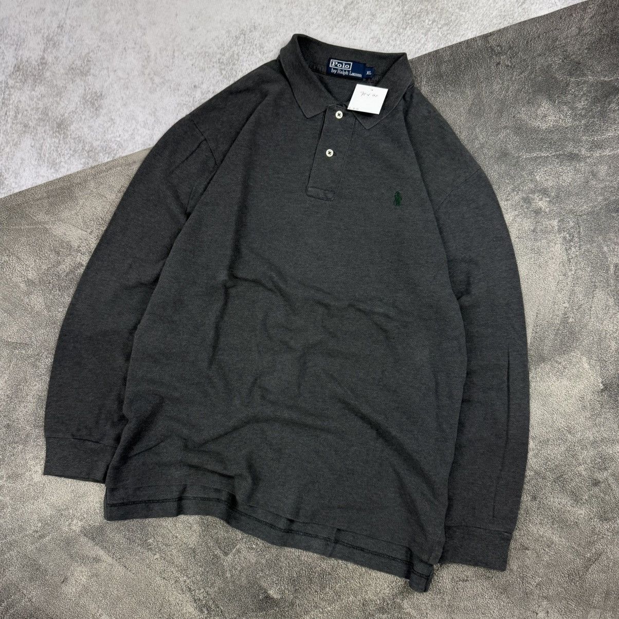 Polo Ralph Lauren POLO RALPH LAUREN grey long poloshirt Size US XXL / EU 58 / 5 - 2 Thumbnail