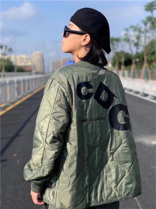 CDG ALPHA BIAS MA-1 JACKET ブラック CDG x ALPHA BIAS MA-1 JACKET