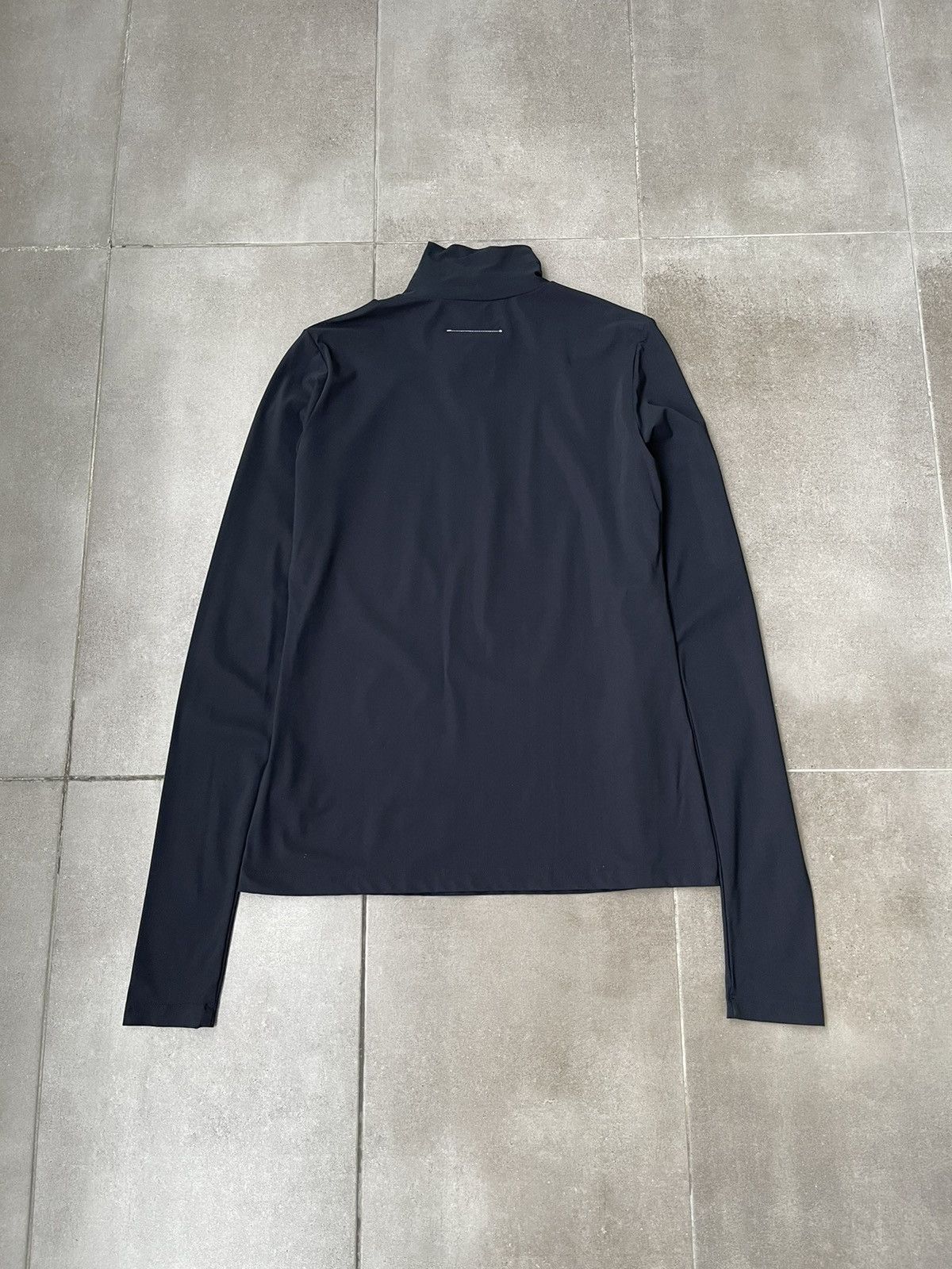 Maison Margiela SS22 Maison Margiela MM6 Black "SIX" Mesh Turtleneck Size US M / EU 48-50 / 2 - 3 Thumbnail