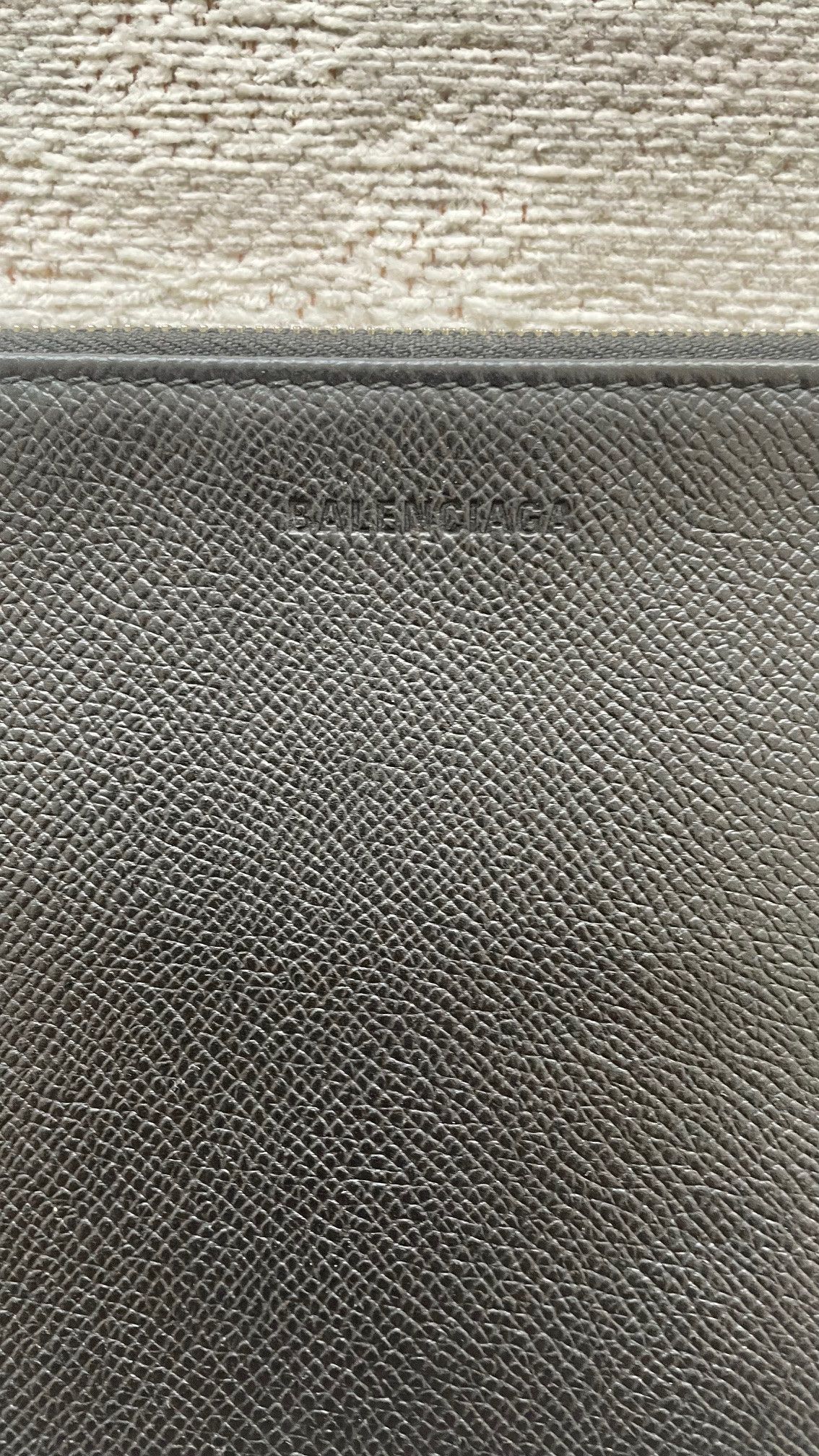 Balenciaga Balenciaga black leather pouch wallet logo Size ONE SIZE - 2 Thumbnail