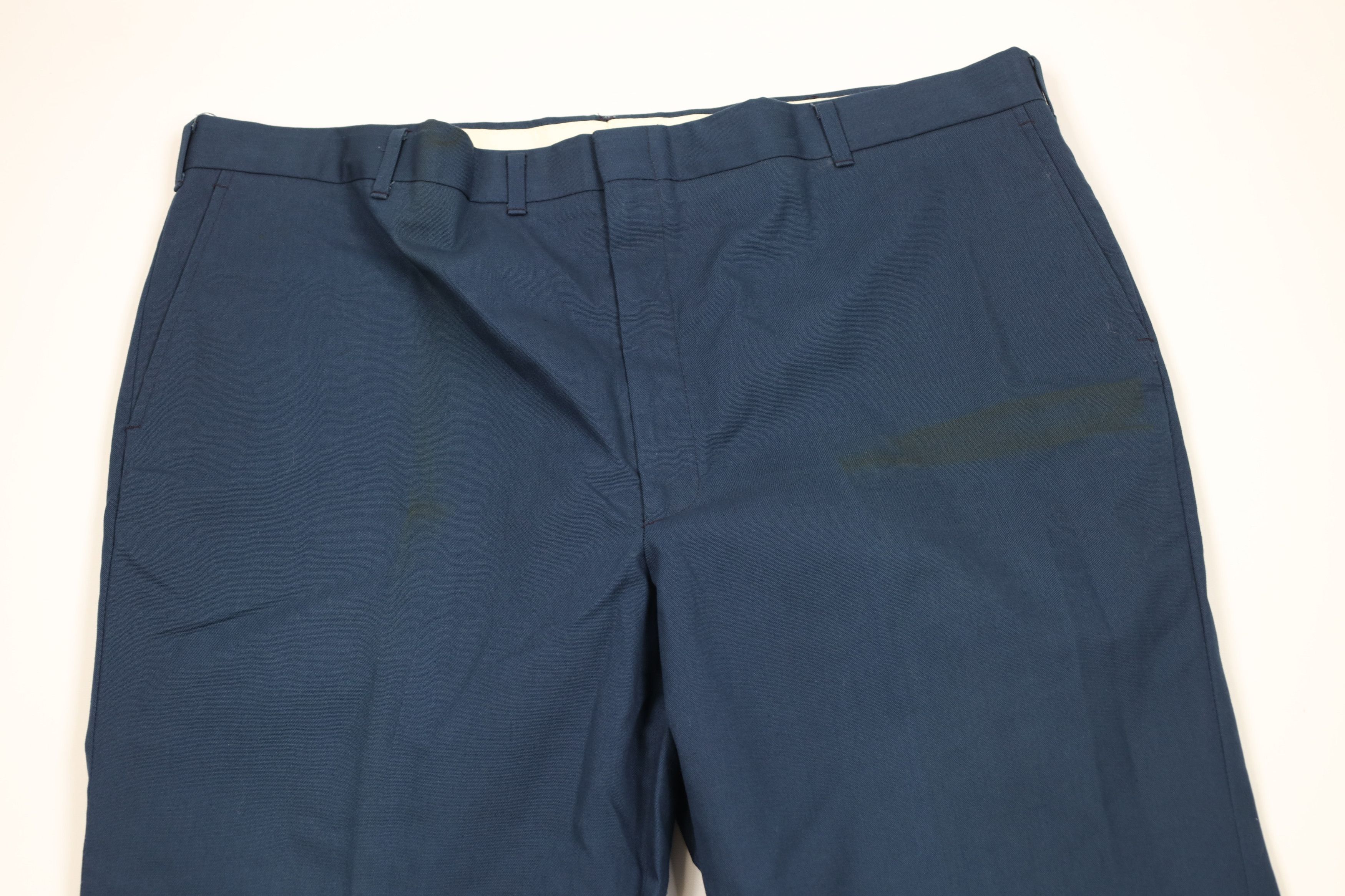 Vintage Vintage 70s Streetwear Bell Bottoms Chino Pants Blue USA Size US 44 / EU 60 - 2 Thumbnail