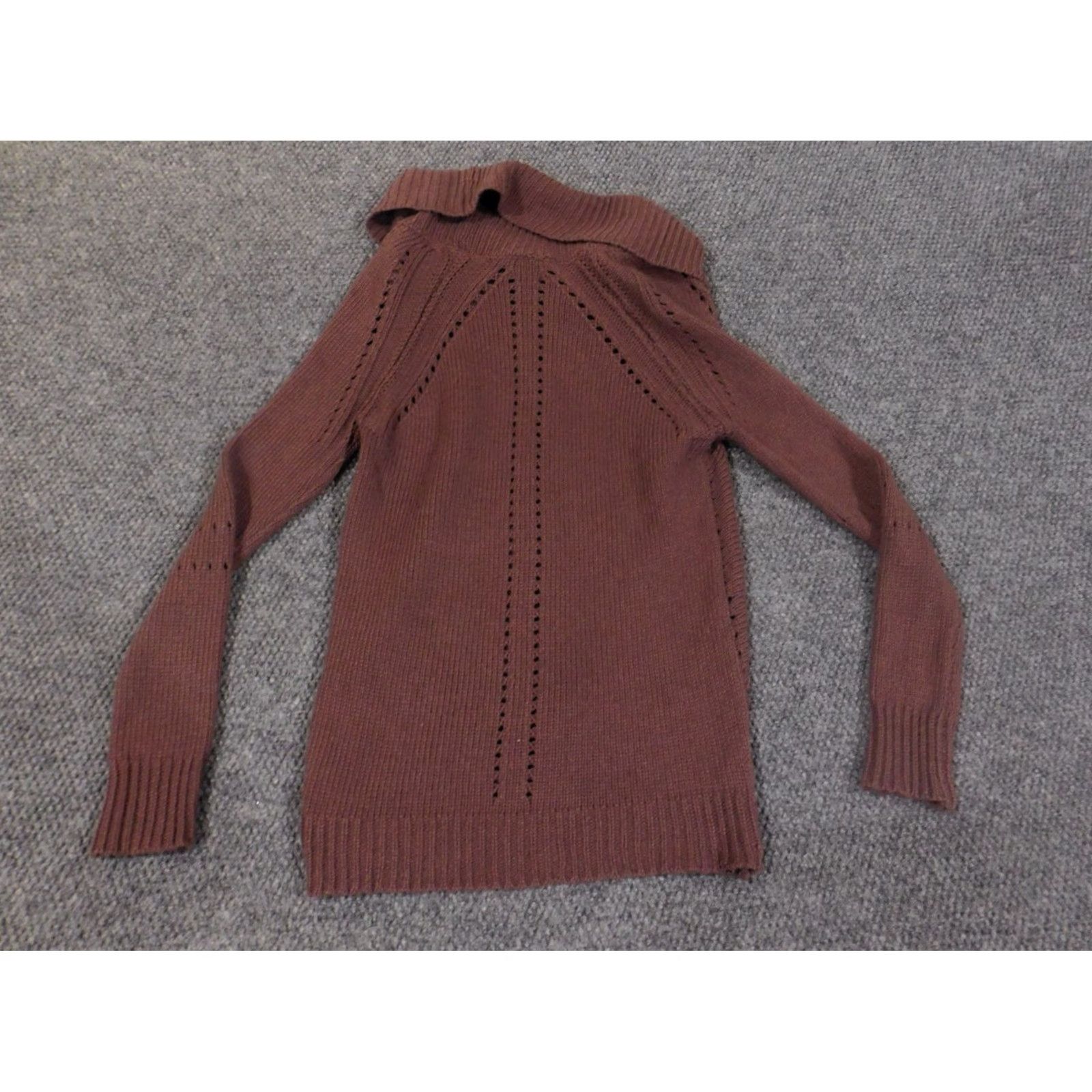 Loft LOFT Sweater Pullover Cowl Neck Knit Long Sleeve Wool Acrylic Purple Small Regular Women" Size S / US 4 / IT 40 - 7 Thumbnail