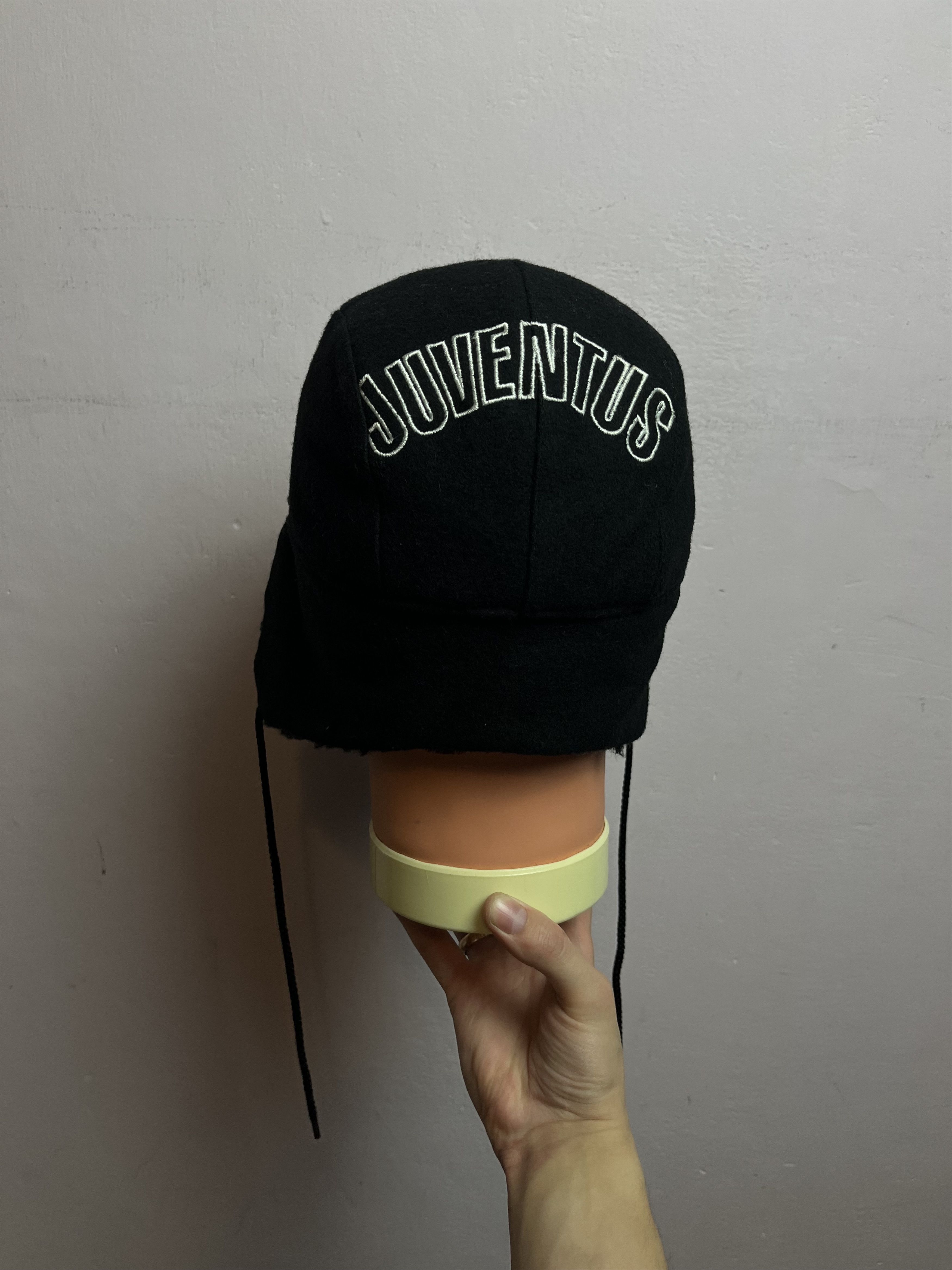Kappa Vintage 90s Hat Kappa Juventus Wool Ushanka Sony Fleece Cap Size ONE SIZE - 3 Thumbnail