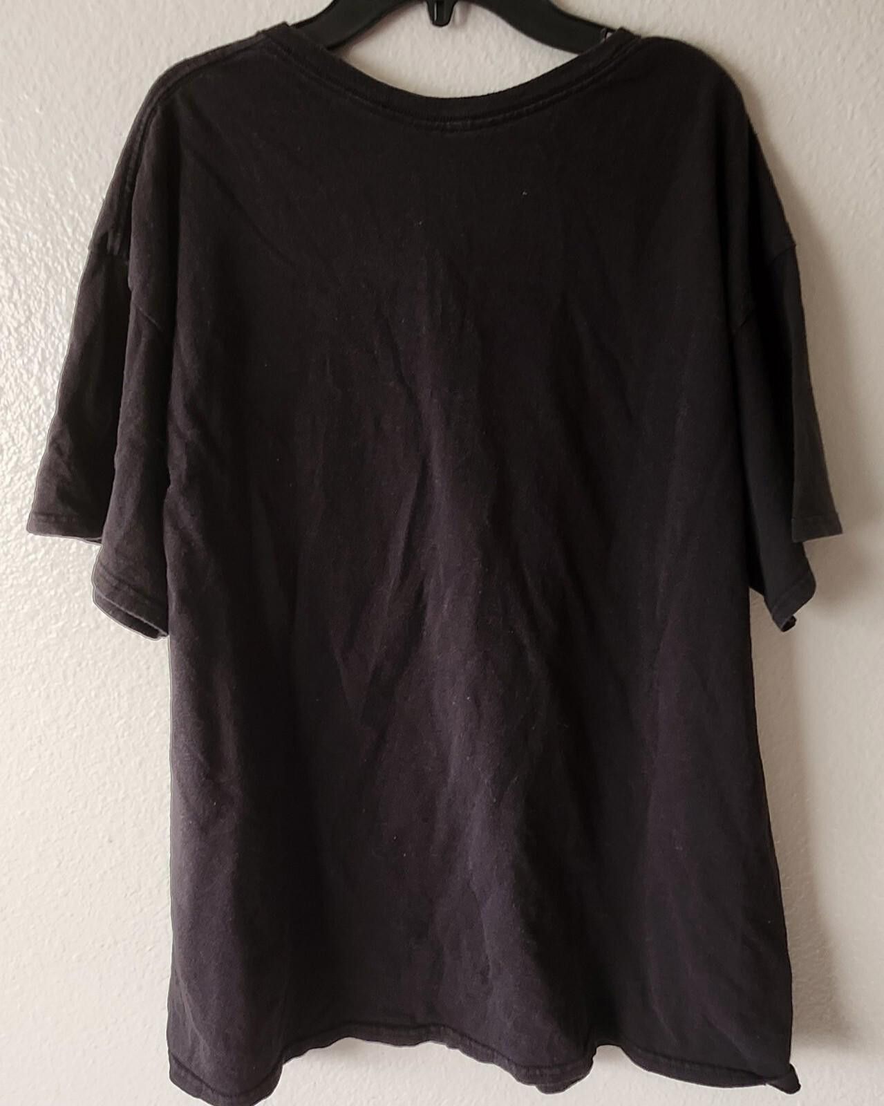 Disney Disney Minnie Mouse Black T-Shirt adult 1XL Graphic Size ONE SIZE - 3 Thumbnail