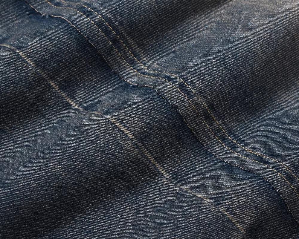 Japanese Brand × Jean Washed distressed patchwork faux two-piece straight jeans Size US 32 / EU 48 - 4 Thumbnail