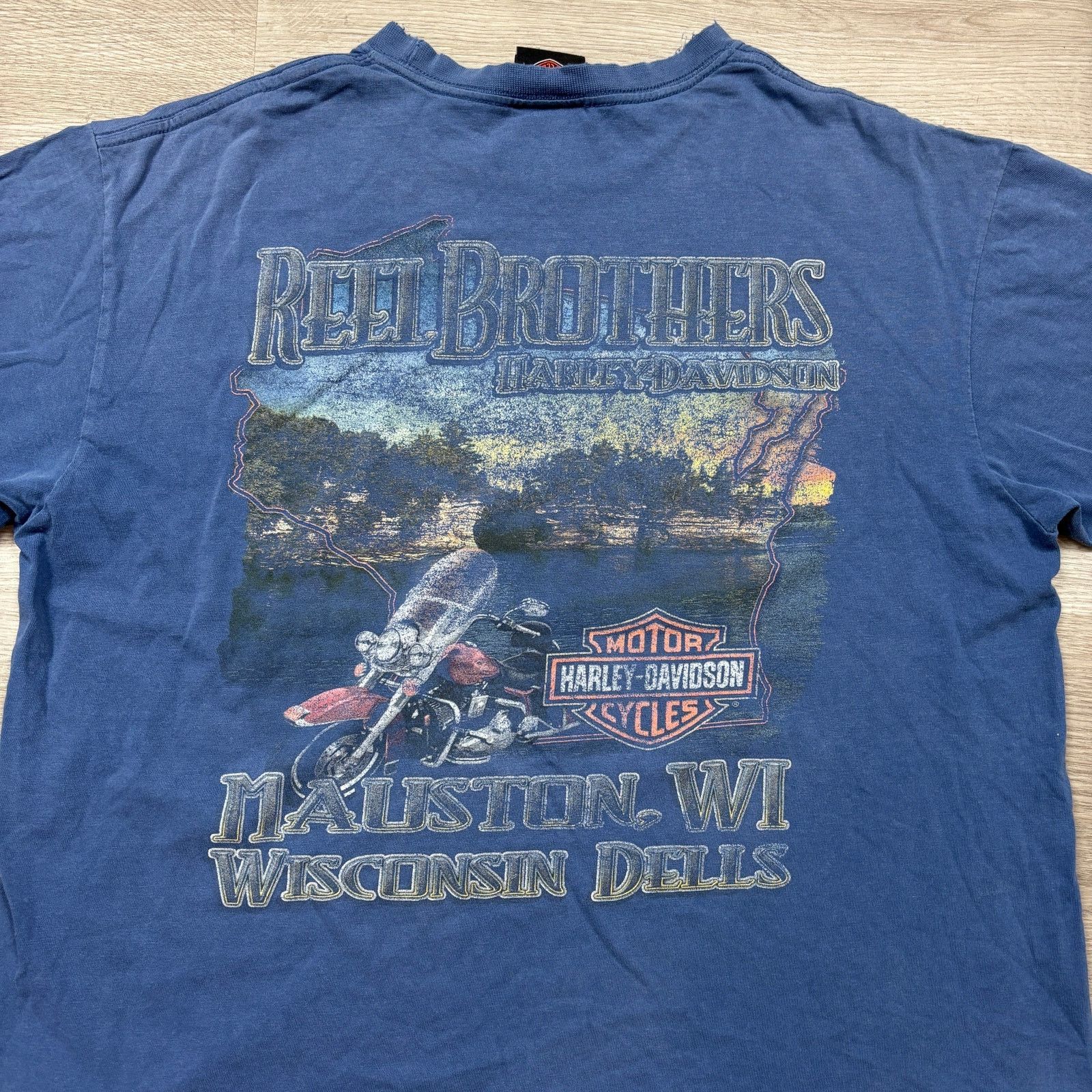 Harley Davidson Harley Davidson Wisconsin Dells Reel Brothers Shirt Large Size US L / EU 52-54 / 3 - 5 Thumbnail