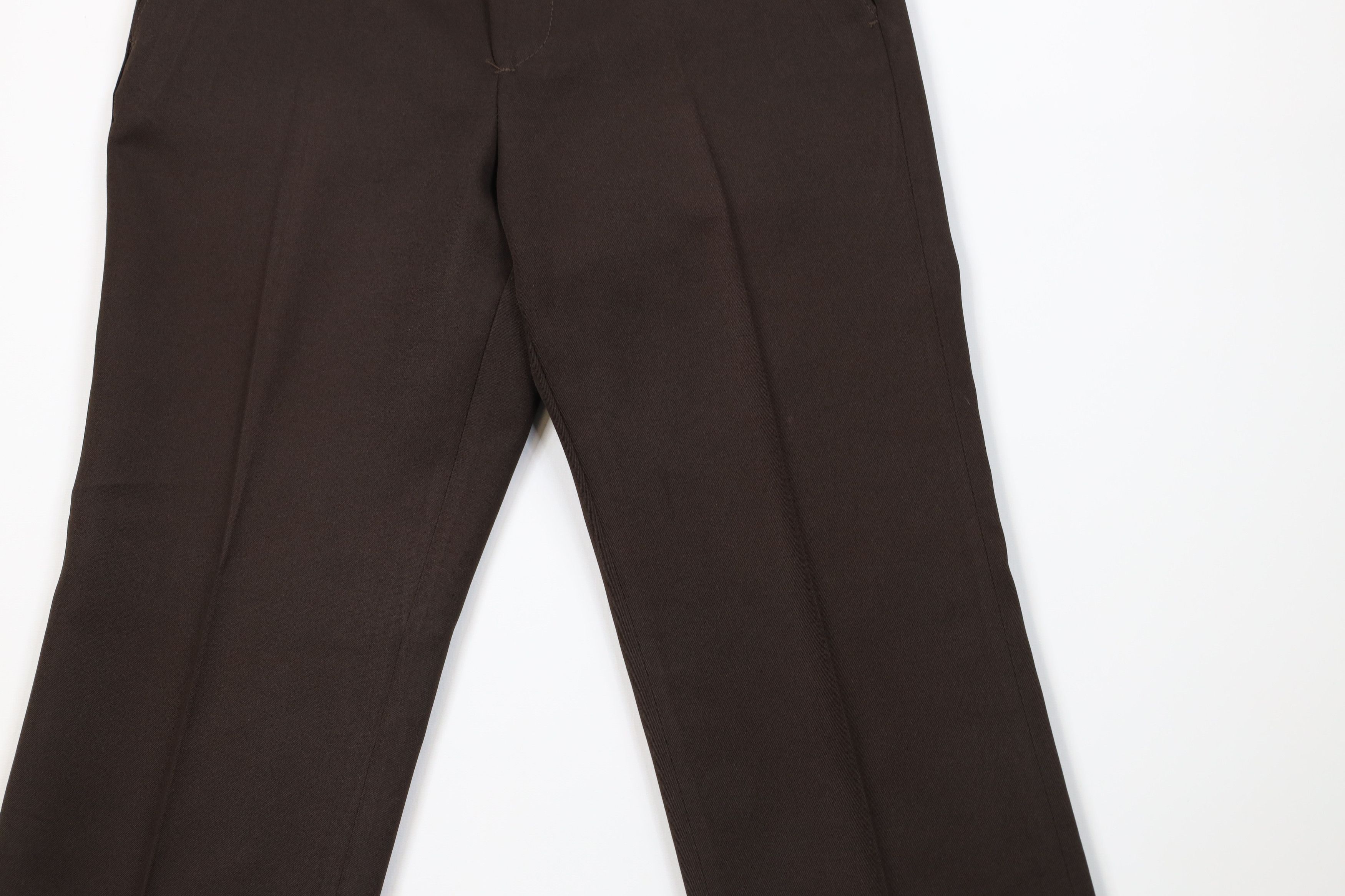 Vintage Vintage 70s Streetwear Knit Flared Chino Pants Brown USA Size US 28 / EU 44 - 3 Thumbnail