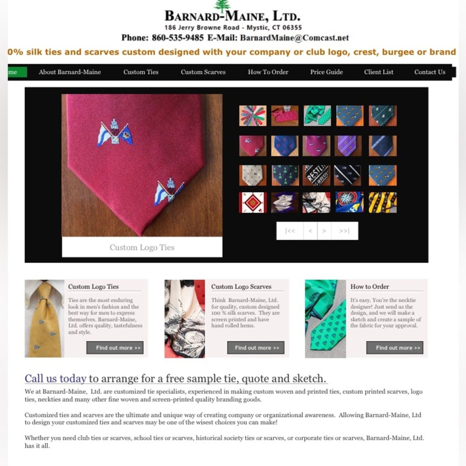 Vintage Moosehead custom handmade Barnard Maine necktie rugged Size ONE SIZE - 9 Thumbnail