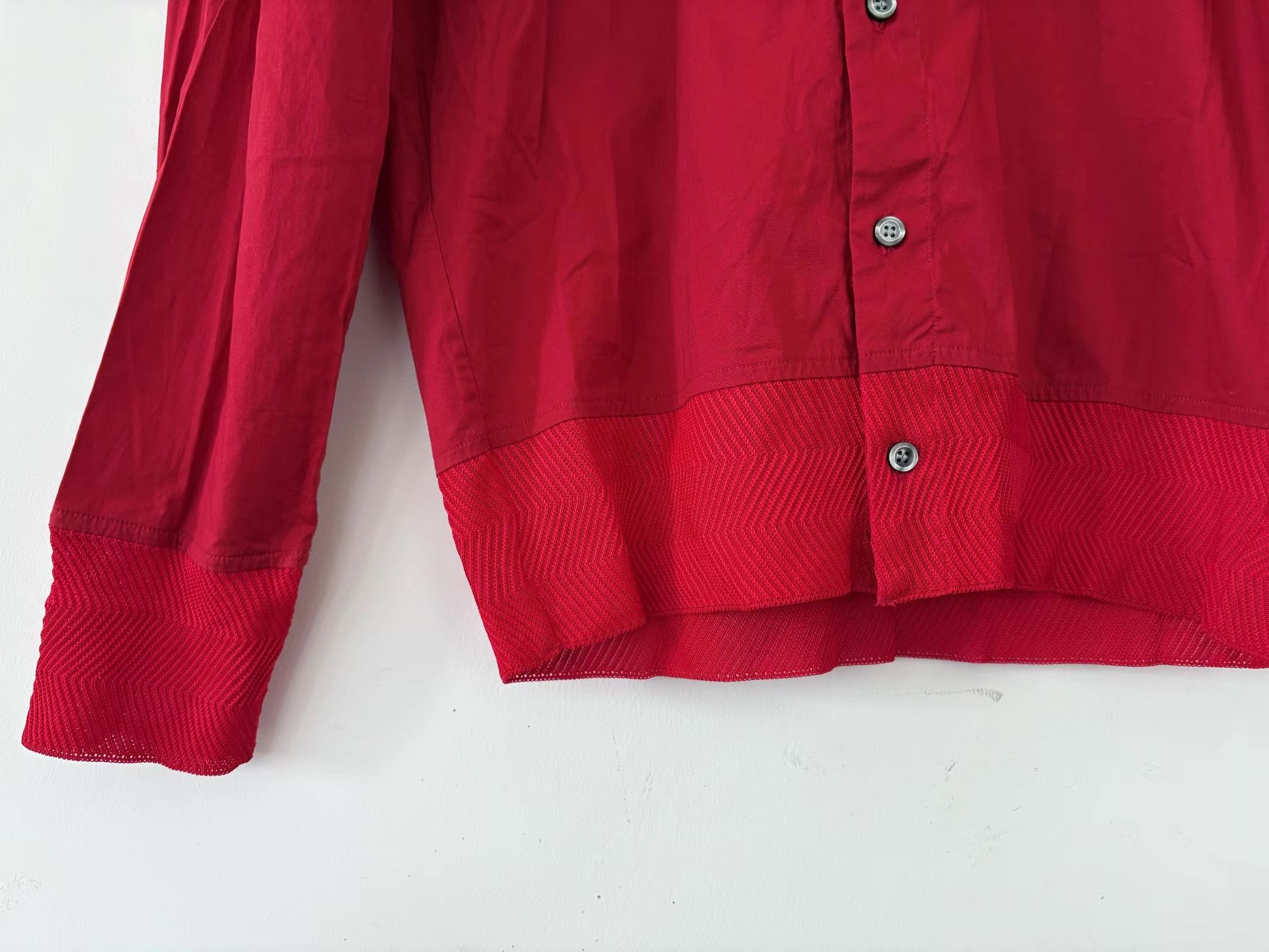 Emporio Armani Emporio Armani Men's Red Long Sleeve Shirt Ｑ21 Size US S / EU 44-46 / 1 - 3 Thumbnail