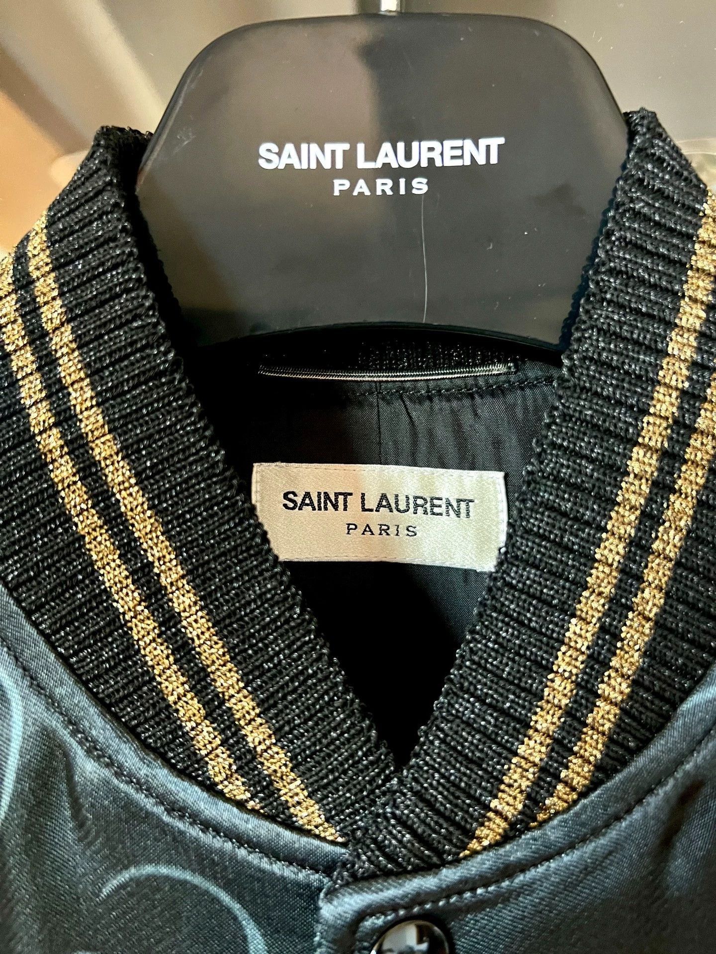 Saint Laurent Paris Saint Laurent Paris 16ss Tiger Eagle Silk Jacket-2505 Size US S / EU 44-46 / 1 - 2 Thumbnail