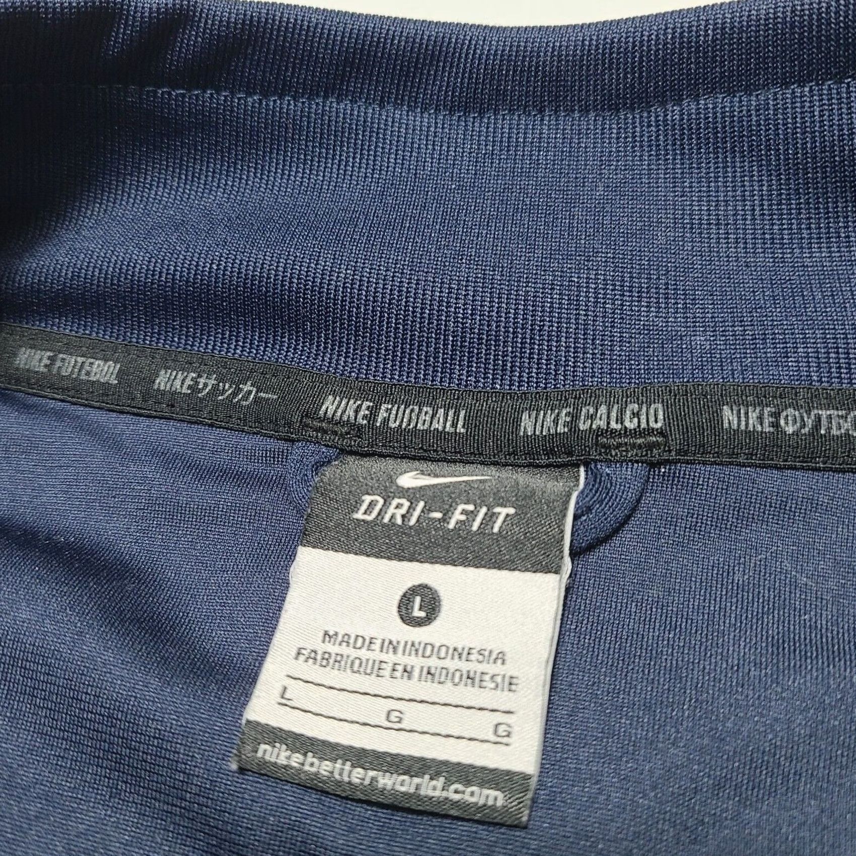 Nike Nike Dri-Fit Futbol Zip Up Jacket Team Club Camp Pass Soccer Men Size L Blue Size US L / EU 52-54 / 3 - 4 Thumbnail