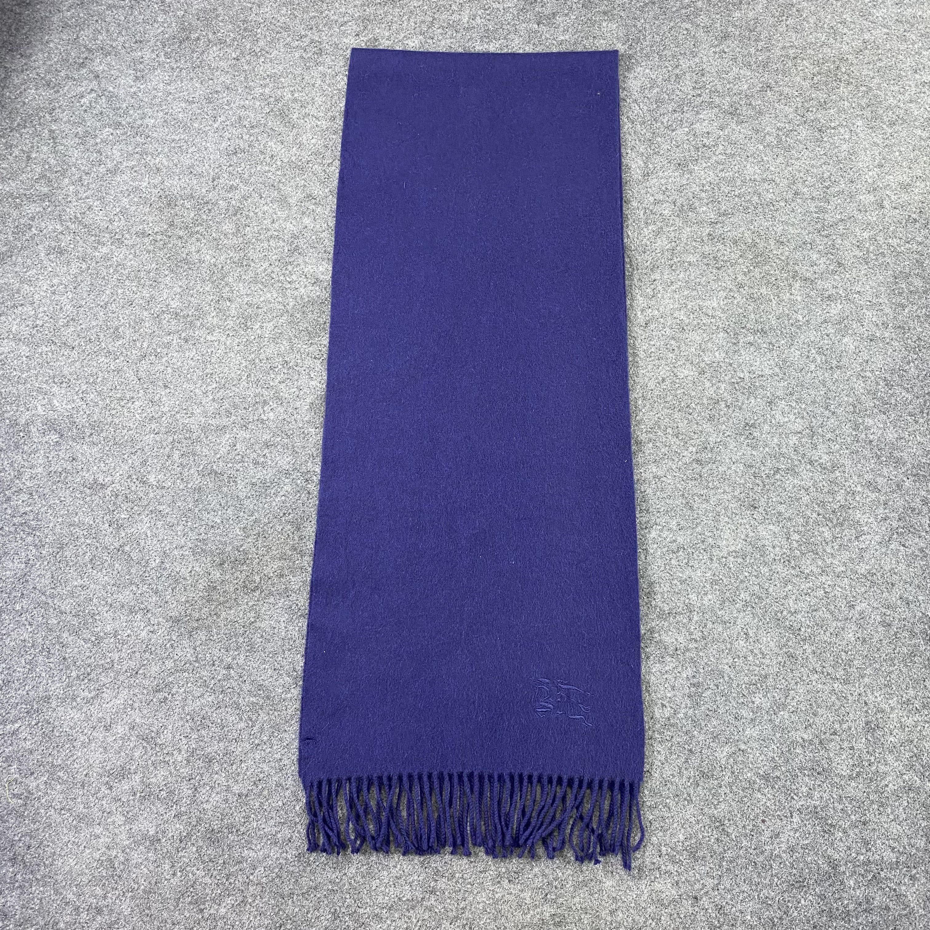 Burberry × Vintage Burberry Cashmere Scarf / Muffler / Neckwear - T1545 Size ONE SIZE - 2 Thumbnail