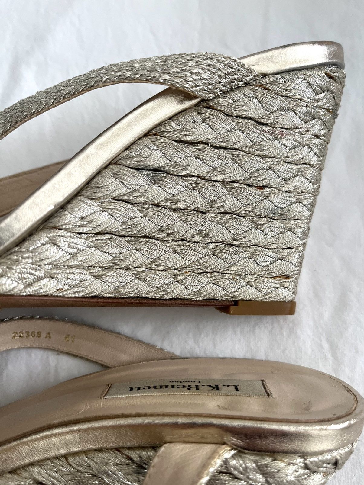 LK Bennett LK Bennett Silver Sandal Size US 11 / IT 41 - 3 Thumbnail