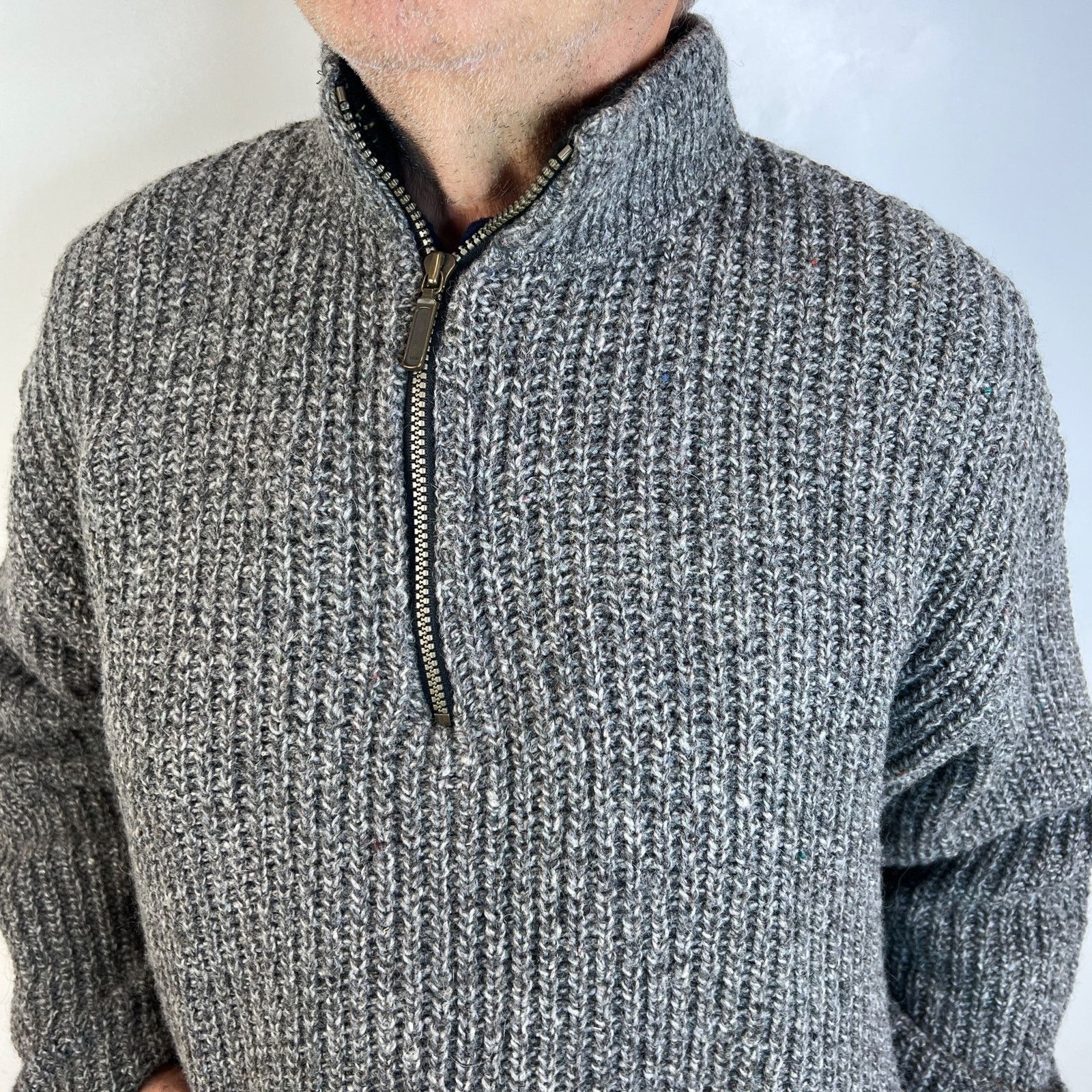 Rei REI Wool Pullover Quarter Zip Vintage Knit Pullover Outdoors Size US XL / EU 56 / 4 - 2 Thumbnail