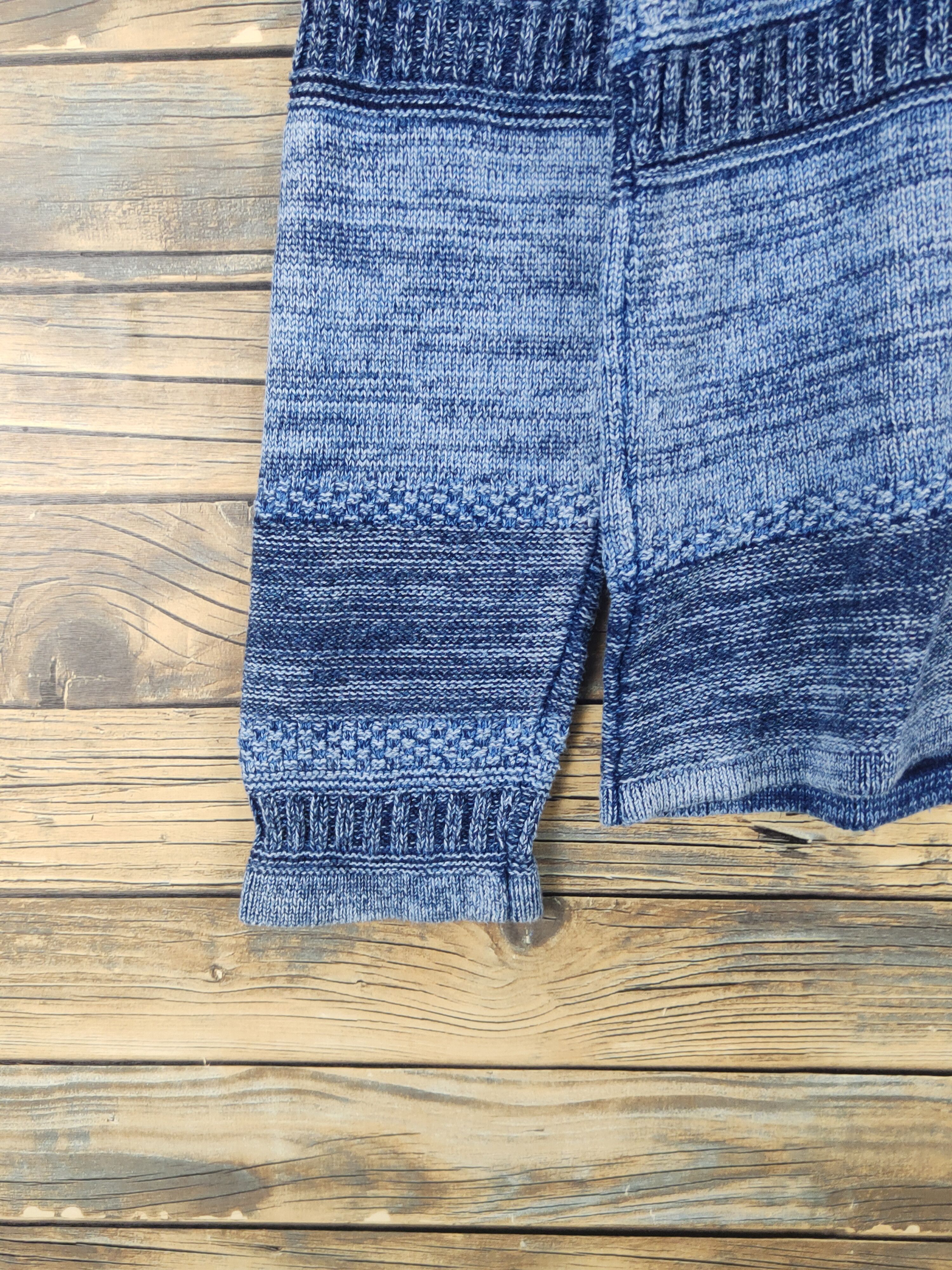 Aran Isles Knitwear × Japanese Brand × MOUSSY Azul by Moussy Blue Knitwear japan #W12 Size US M / EU 48-50 / 2 - 4 Thumbnail