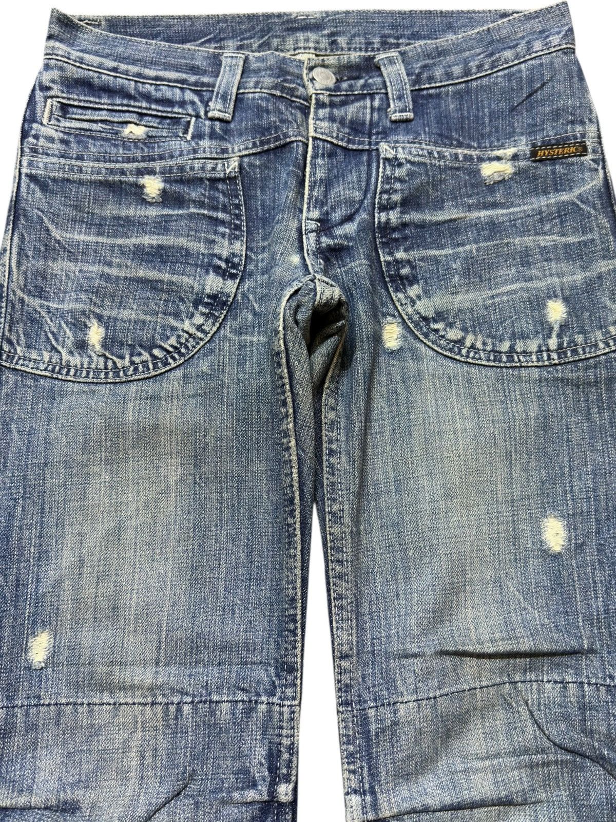 Hysteric Glamour Vintage Hysteric Glamour Kinky Double Knee Distressed Denim Size US 27 - 2 Thumbnail