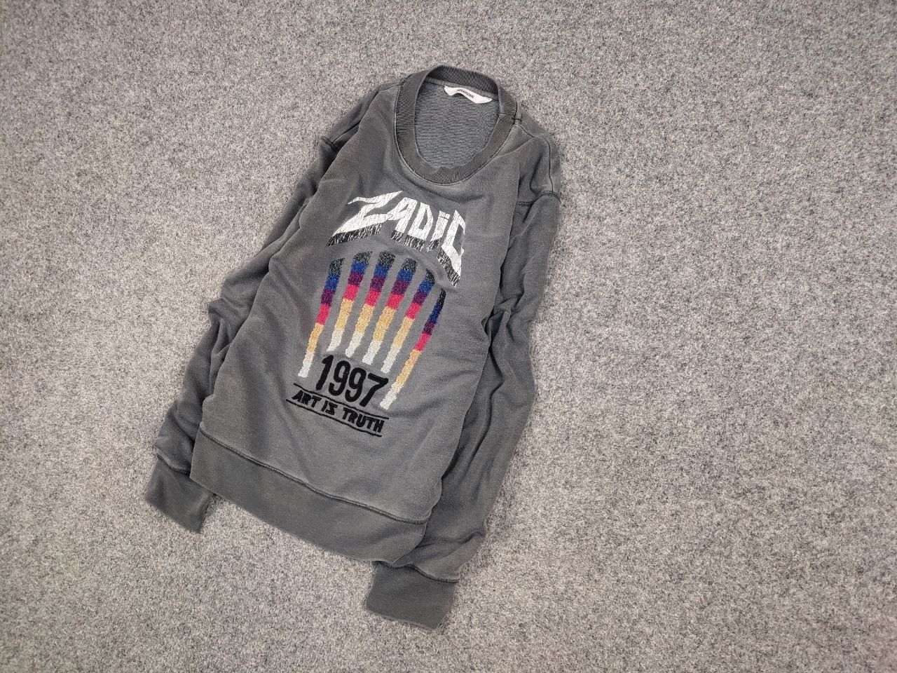 Zadig & Voltaire Zadig & Voltaire Design Logo Crew Check Sweatshirt Size US L / EU 52-54 / 3 - 3 Thumbnail