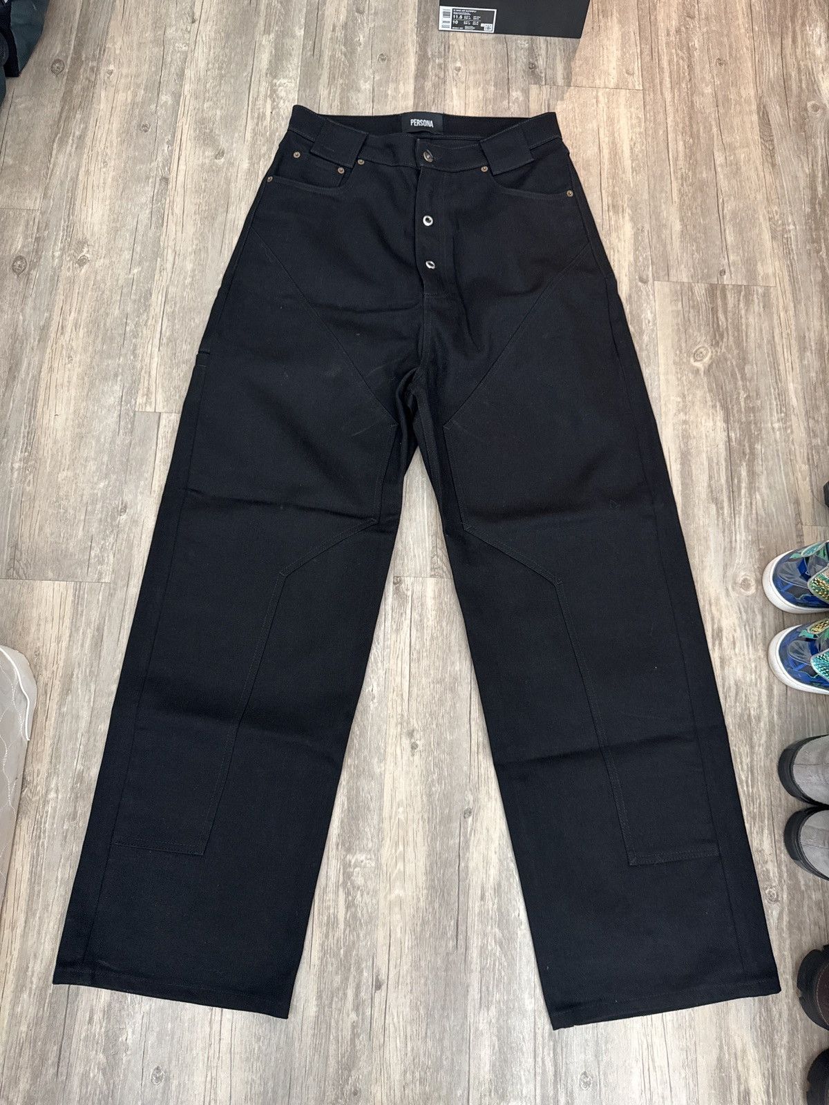 Supreme Supreme Eagle Double Knee Denim Painter Pant Black | Grailed