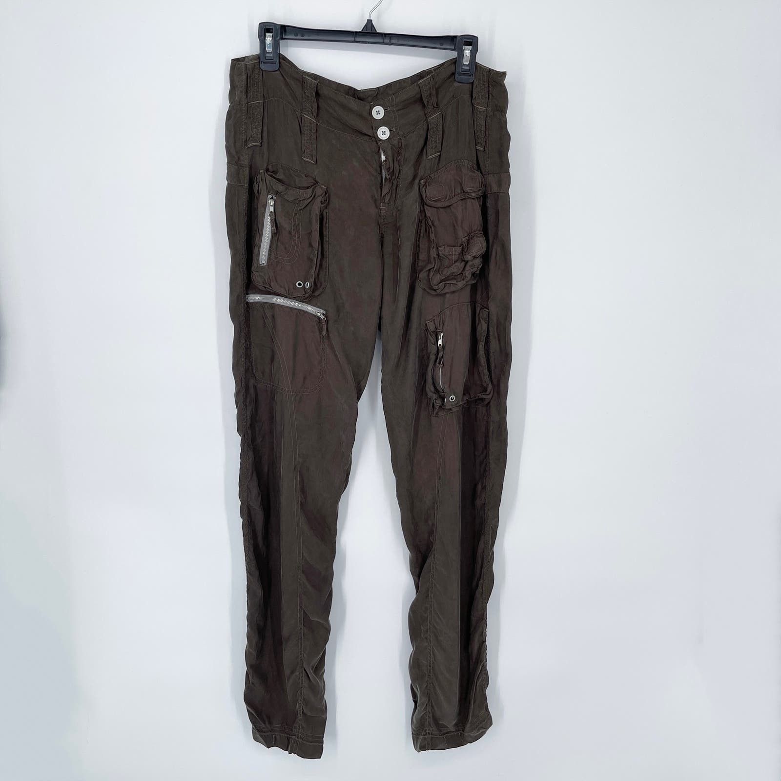 image of Pete & Greta By Johnny Was Y2K Cargo Pants New Size 6 Green, Women's