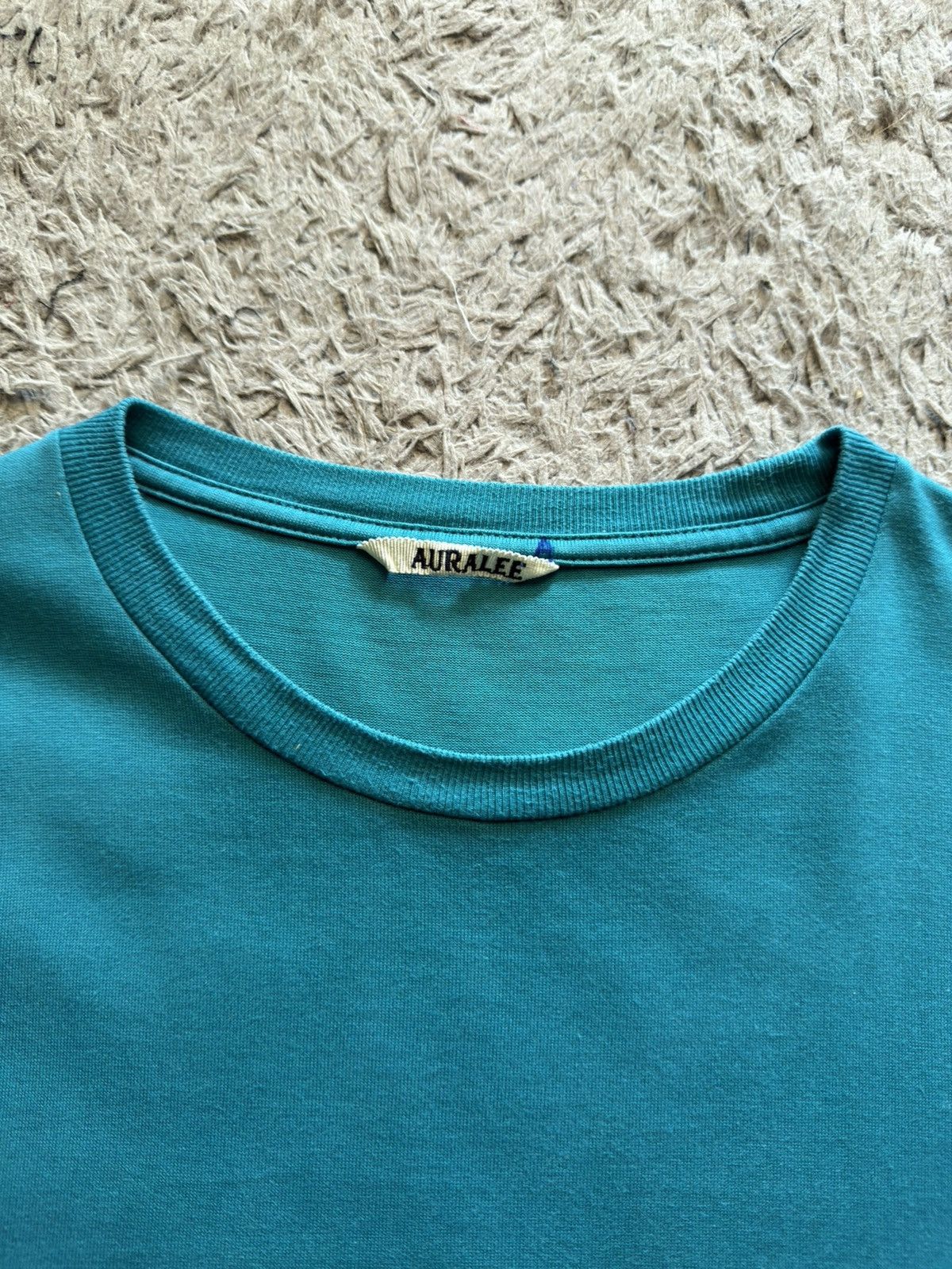 Auralee Auralee Peacock Blue Luster Plating Blank T-Shirt Size US L / EU 52-54 / 3 - 2 Thumbnail