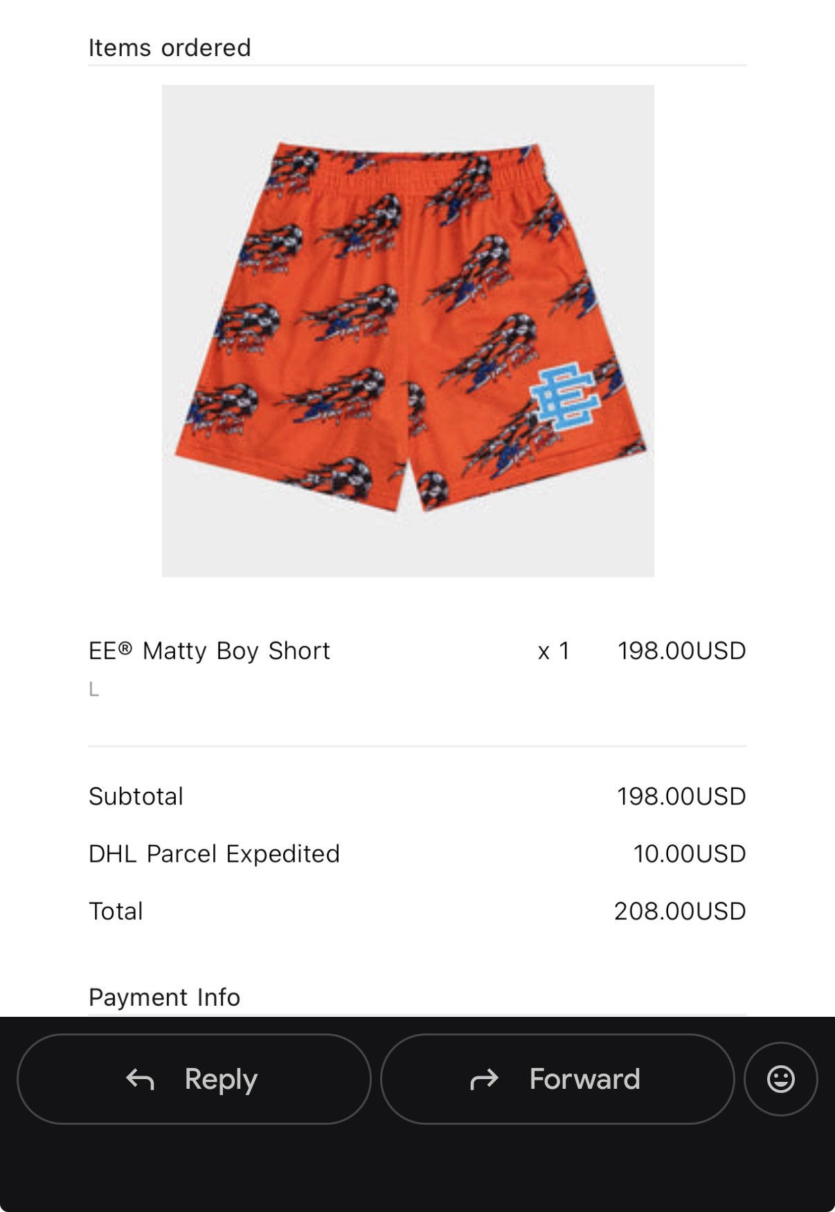 Eric Emanuel Eric Emanuel Matty Boy Short - Orange - Stay Fast - Large Size US 34 / EU 50 - 6 Thumbnail