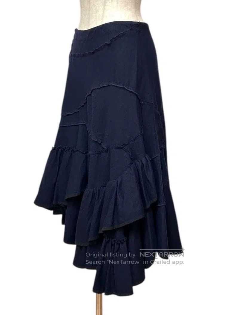 Comme des Garcons Comme Des Garcons size M Loose Flounce Long Skirt Deep Nav Size 22" - 2 Thumbnail