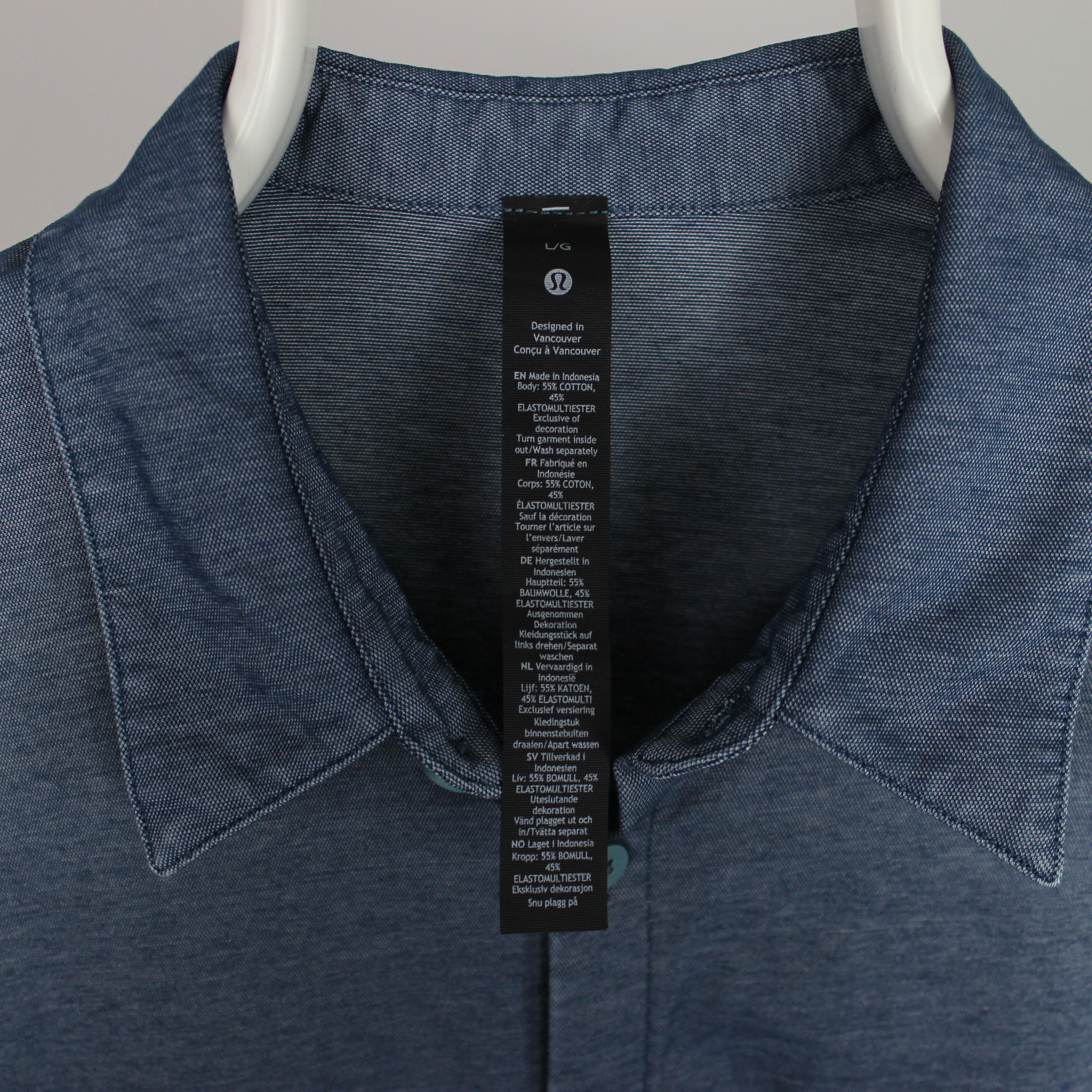Lululemon Lululemon shirt men cotton light L blue Size US L / EU 52-54 / 3 - 4 Thumbnail