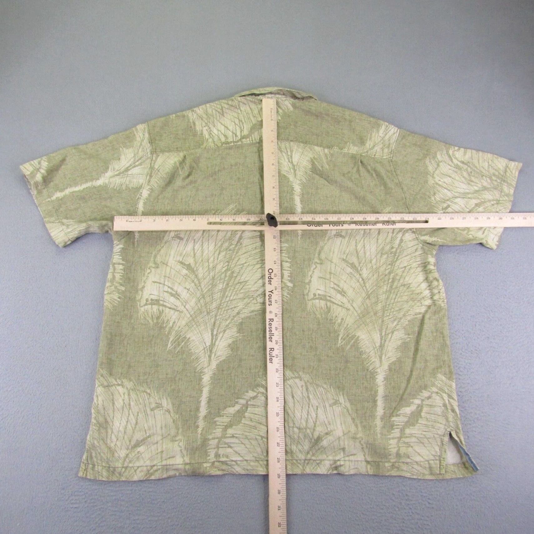 Tommy Bahama VINTAGE Tommy Bahama Shirt Men XL Green Hawaiian Leaves Button Floral Camp Silk Size US XL / EU 56 / 4 - 4 Thumbnail
