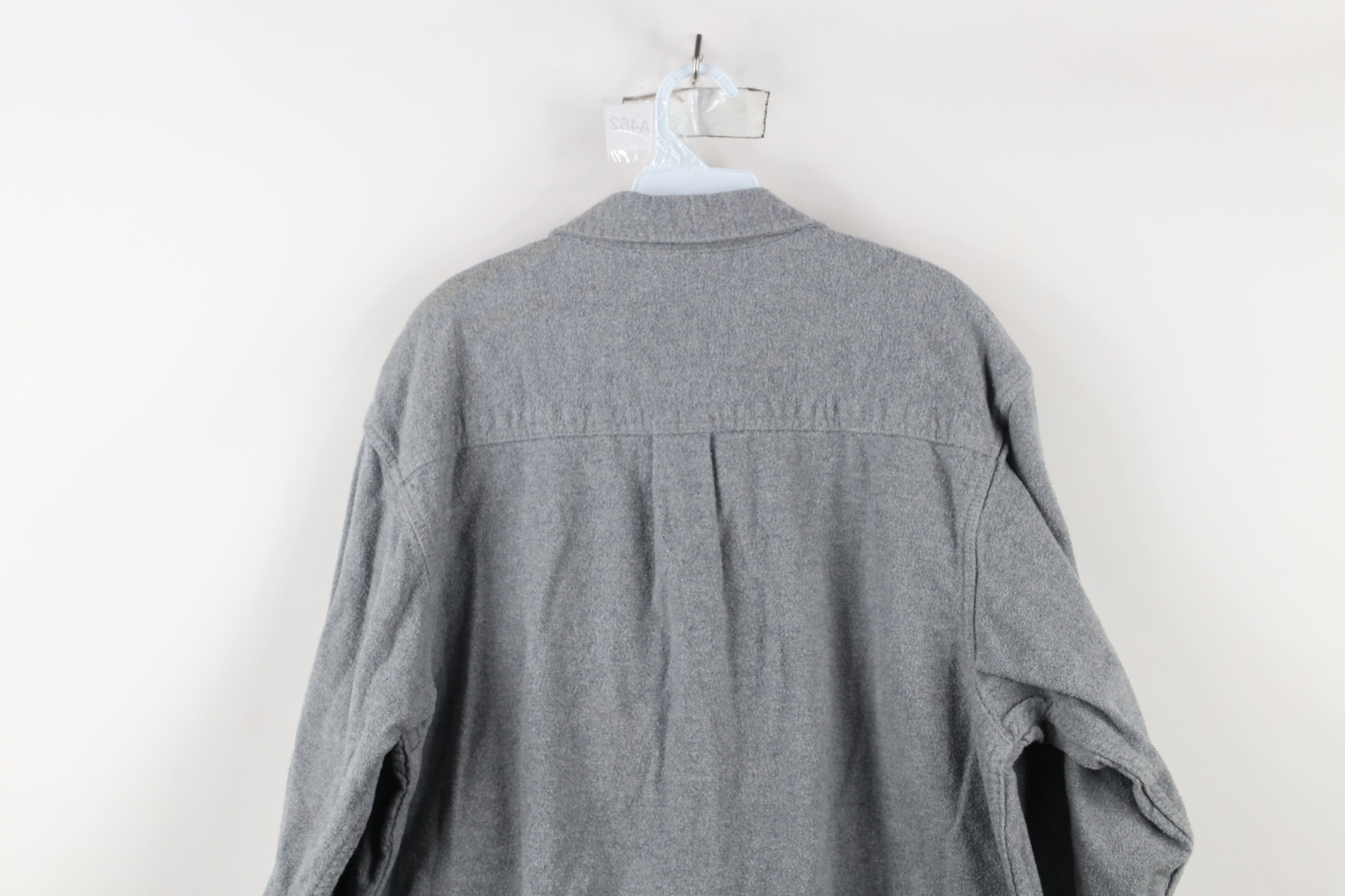 Vintage Vintage 90s Streetwear Chamois Cloth Button Shirt Gray Size US L / EU 52-54 / 3 - 10 Thumbnail