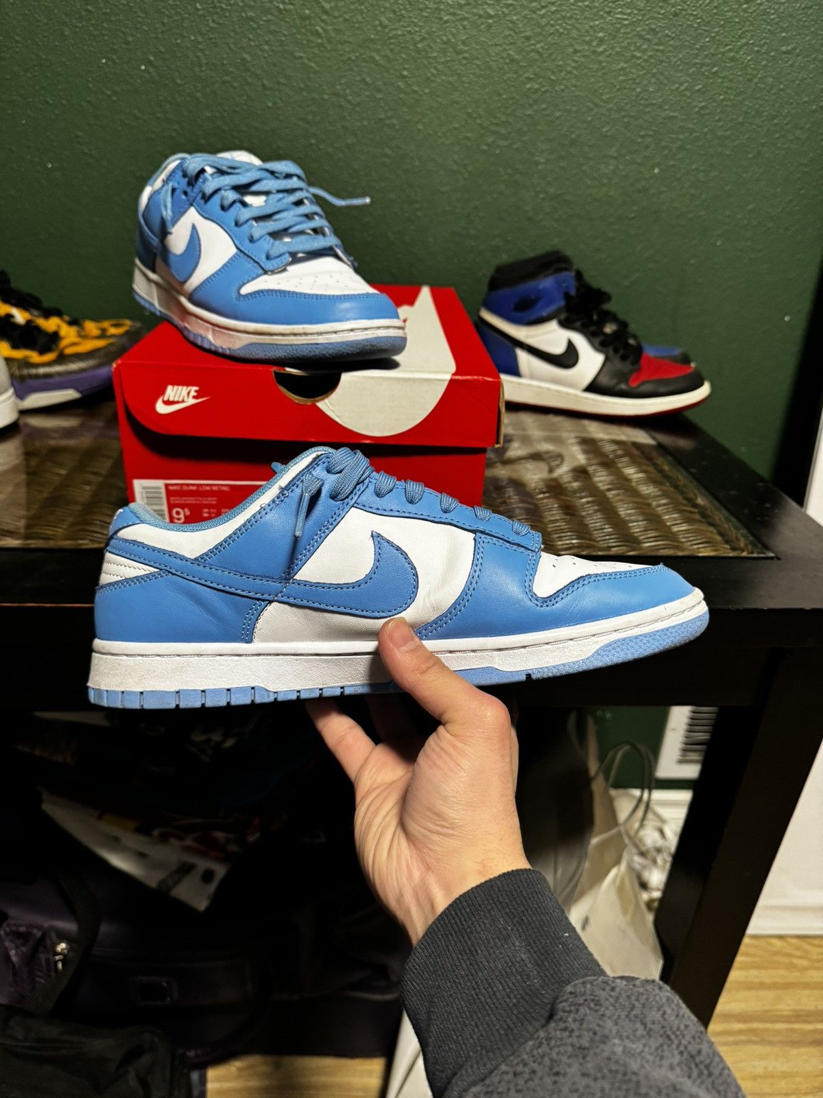 Nike Nike Dunk Low ‘University Blue’ 2021’ Size US 9.5 / EU 42-43 - 3 Thumbnail