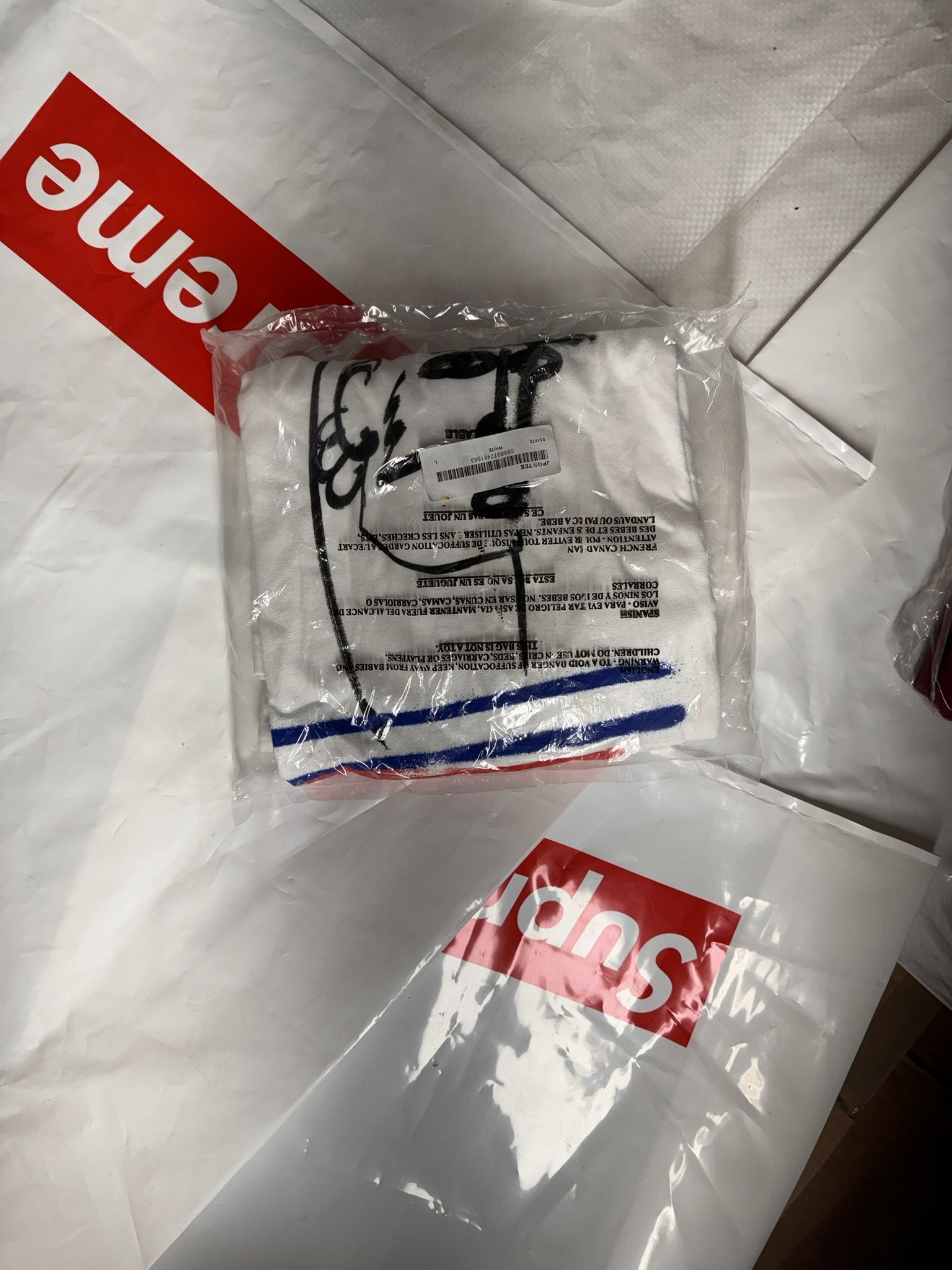 Supreme Supreme Jean Paul Gaultier Tee White LARGE | Grailed